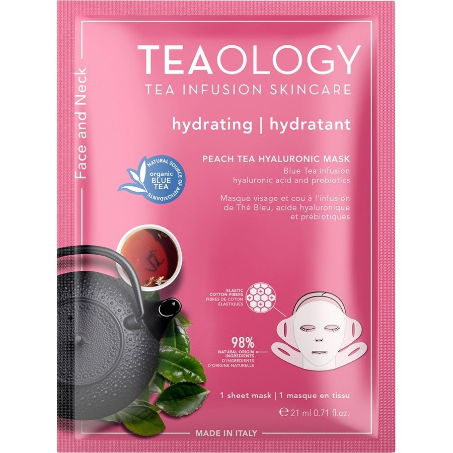 Teaology Pielęgnacja twarzy Peach Tea Hyaluronic Mask