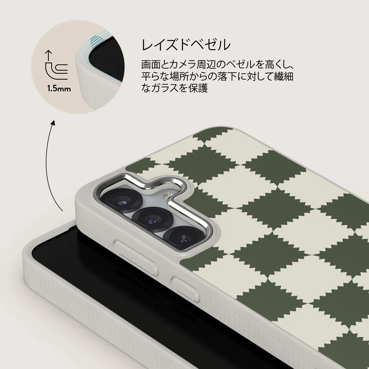 Retro Grid - Samsung Galaxy S25 ケース