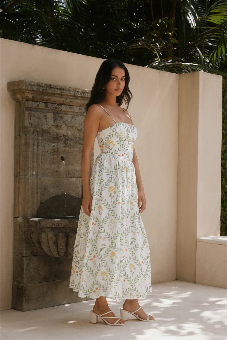 Ellie Elights Maxi Dress Green
