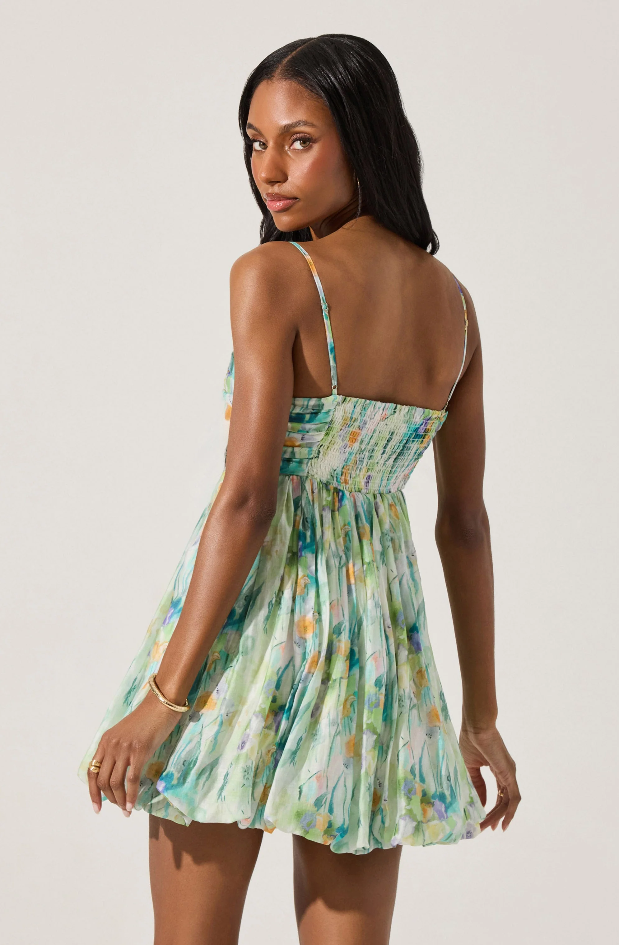 Bubble Floral Mini Dress