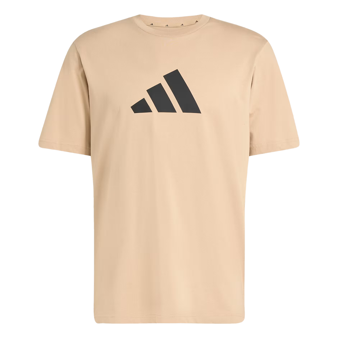 ADIDAS 3 Bar Tee Men's Round Neck Beige JW7147