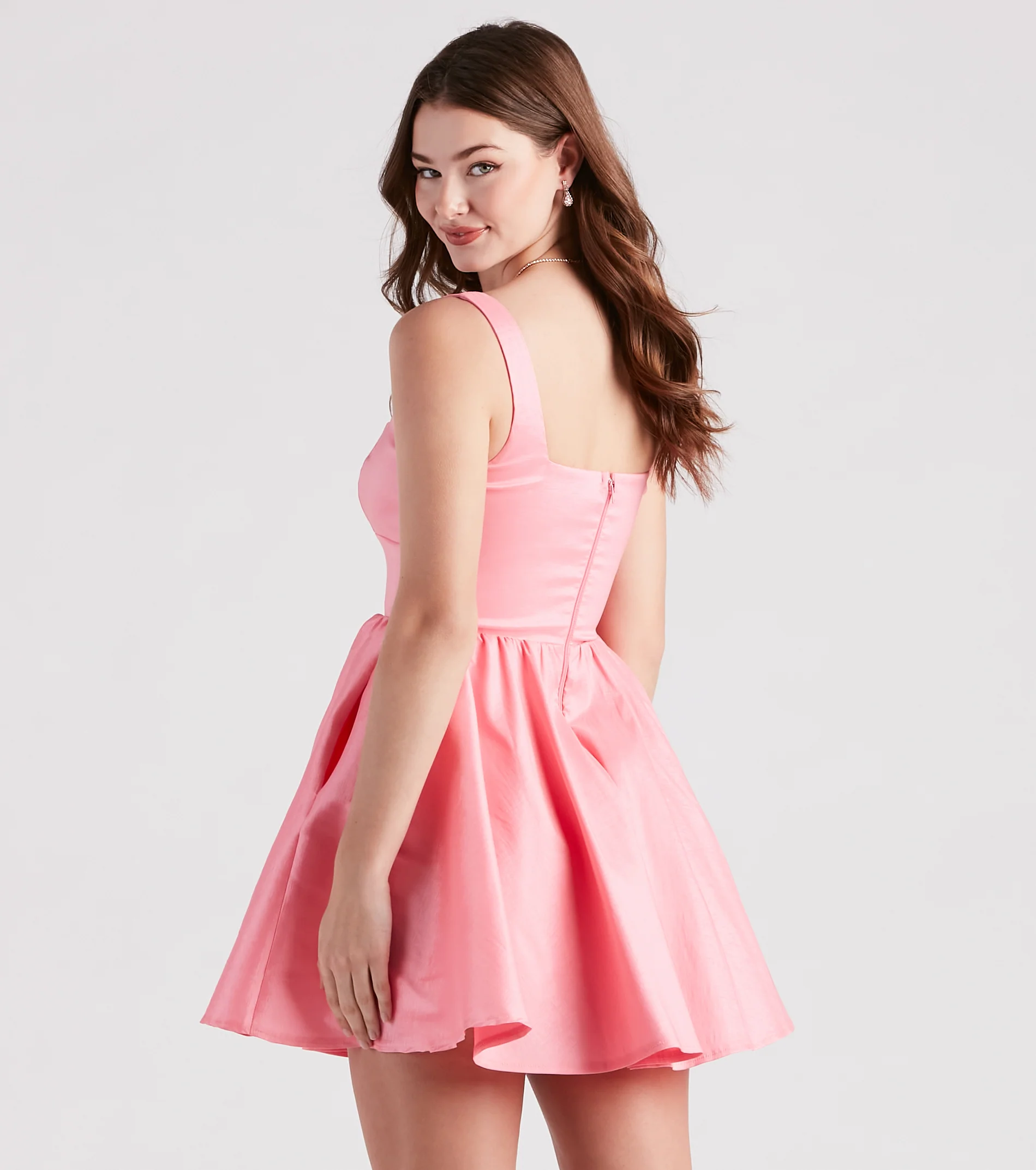 Lydia Taffeta Skater Party Dress