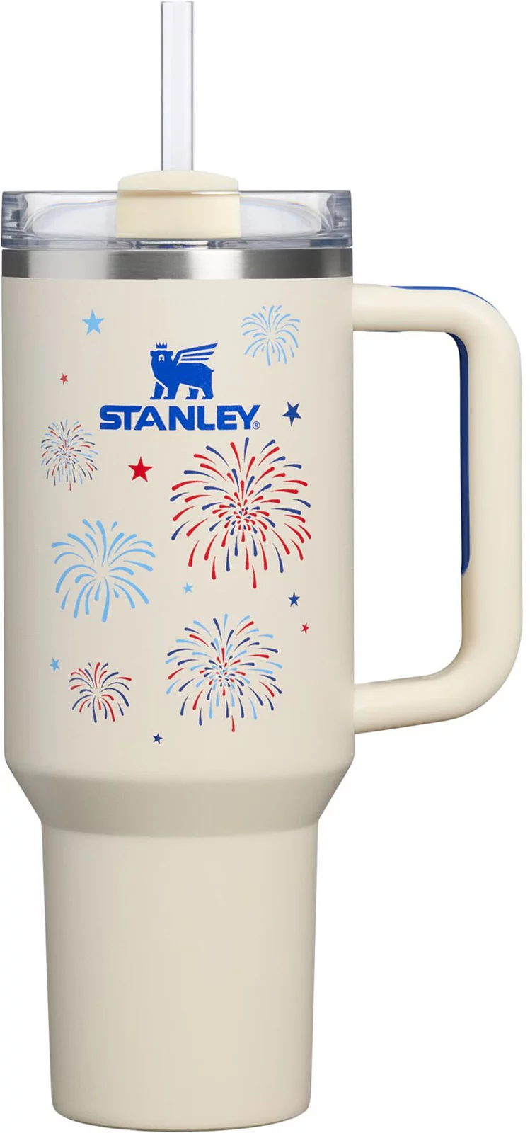 Stanley 40 oz. Quencher H2.0 FlowState Tumbler - Cream Royal Fireworks