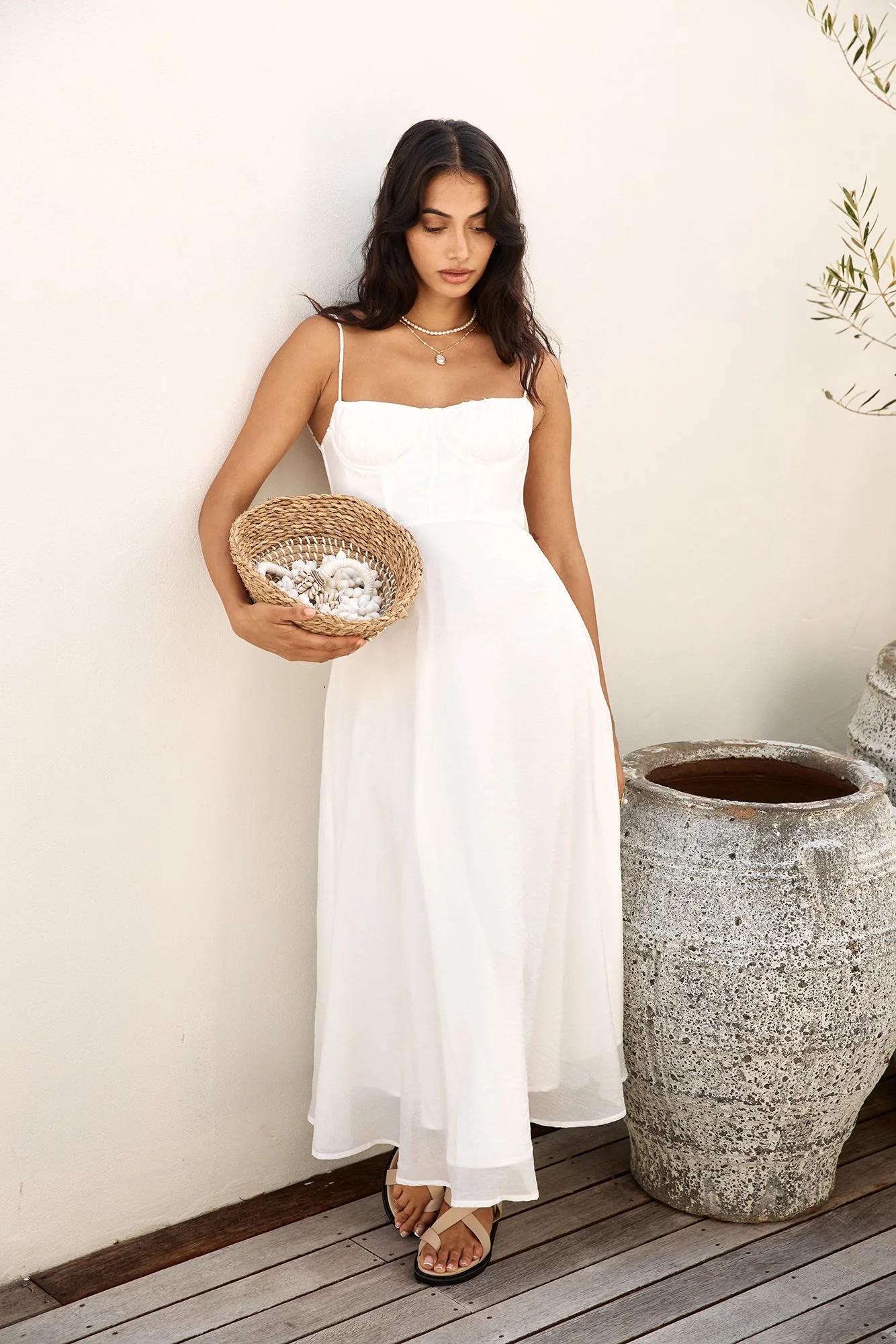 Take Her Dancing Maxi Dress White