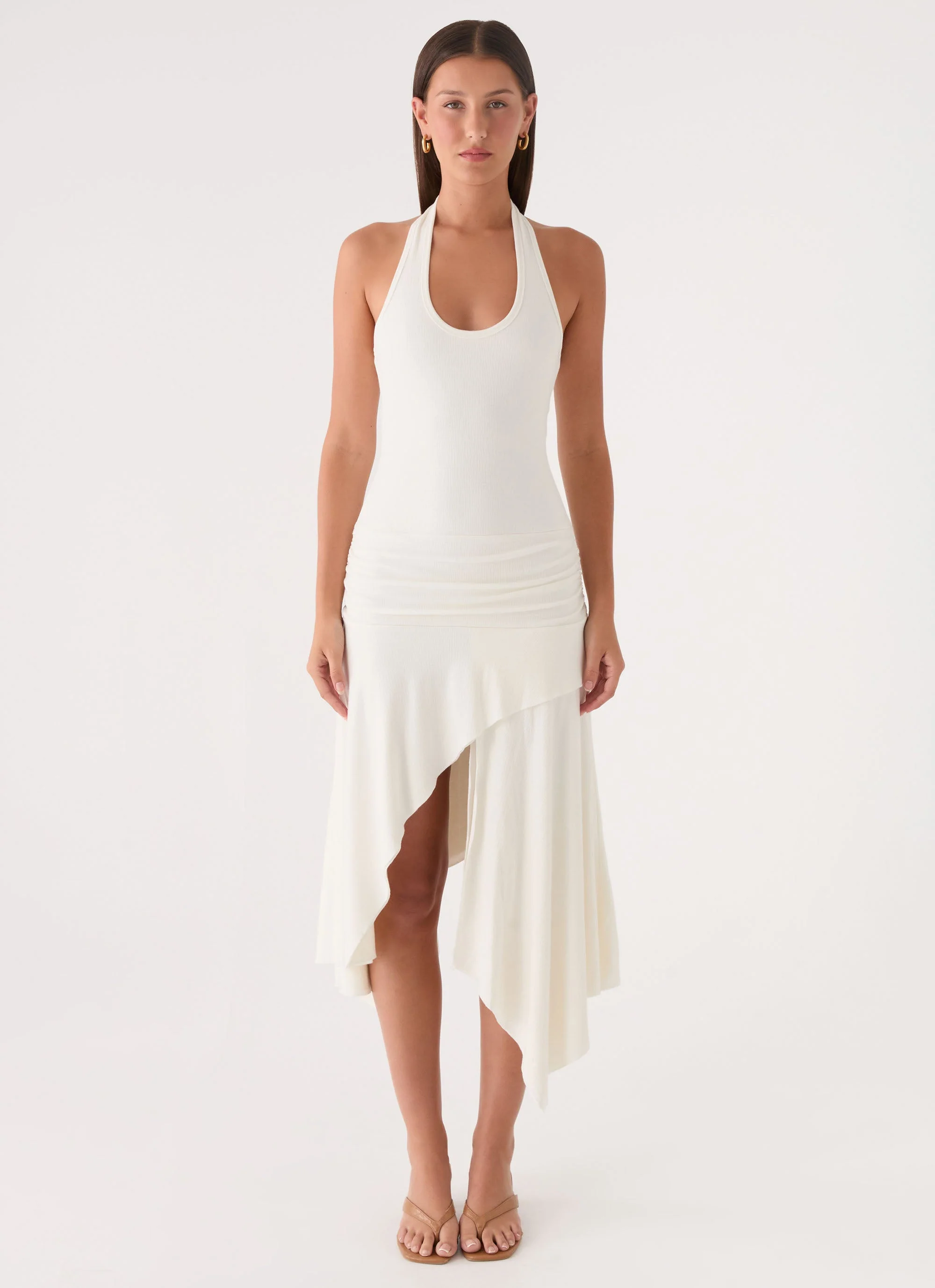 Alise Midi Dress - White