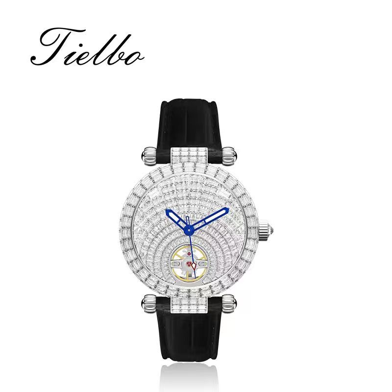 Stellar Night Automatic Watch – 38mm, Full Crystal T856L