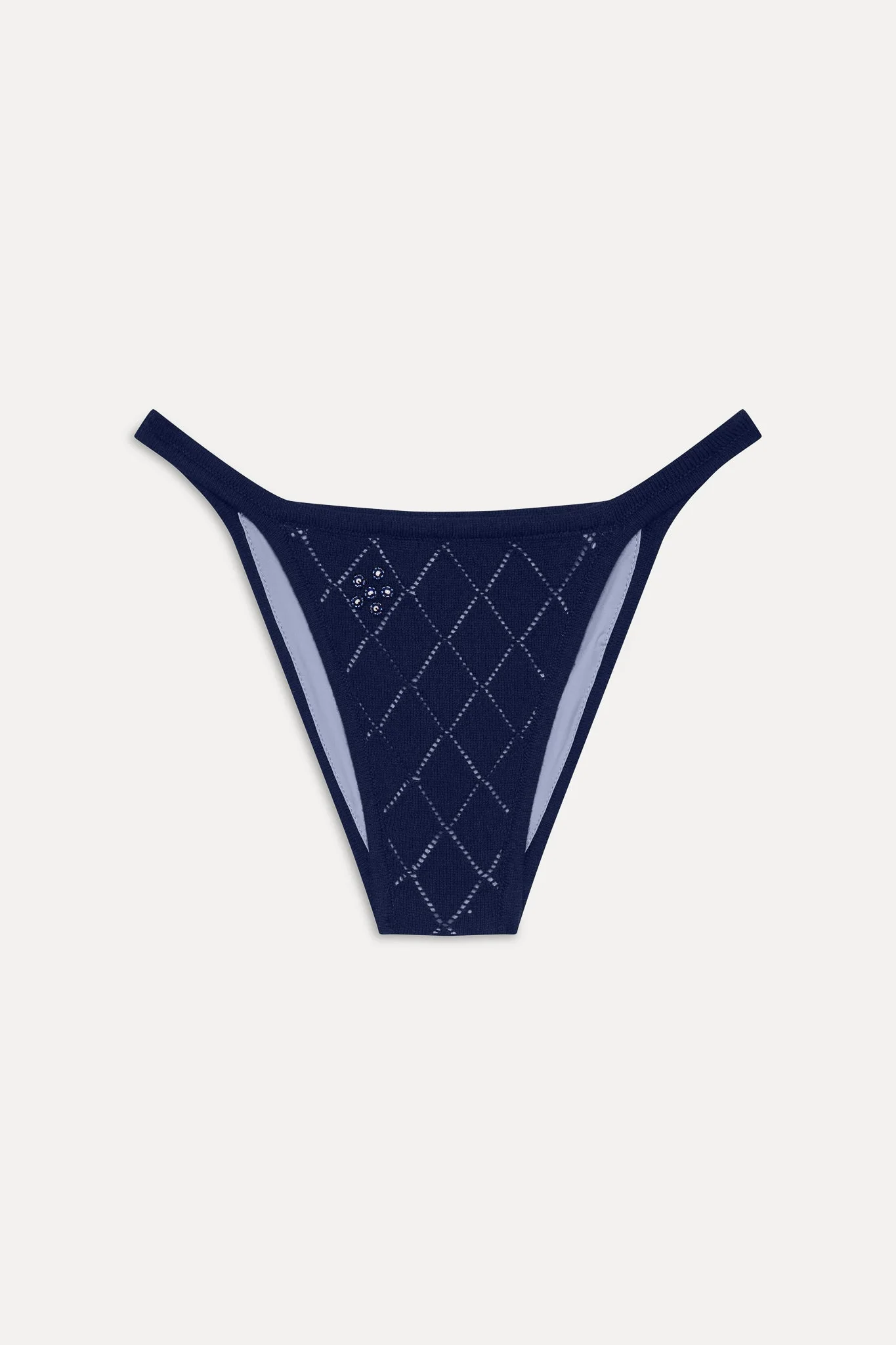 Tide Cheeky Bikini Bottom - Diamond Stitch