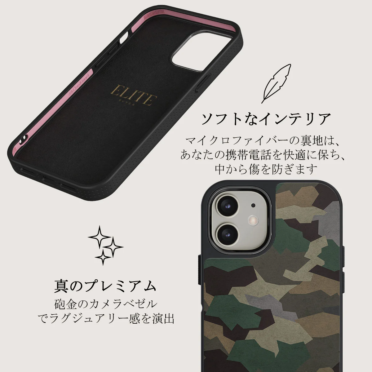 Tropical Green Camo - iPhone 12 ケース