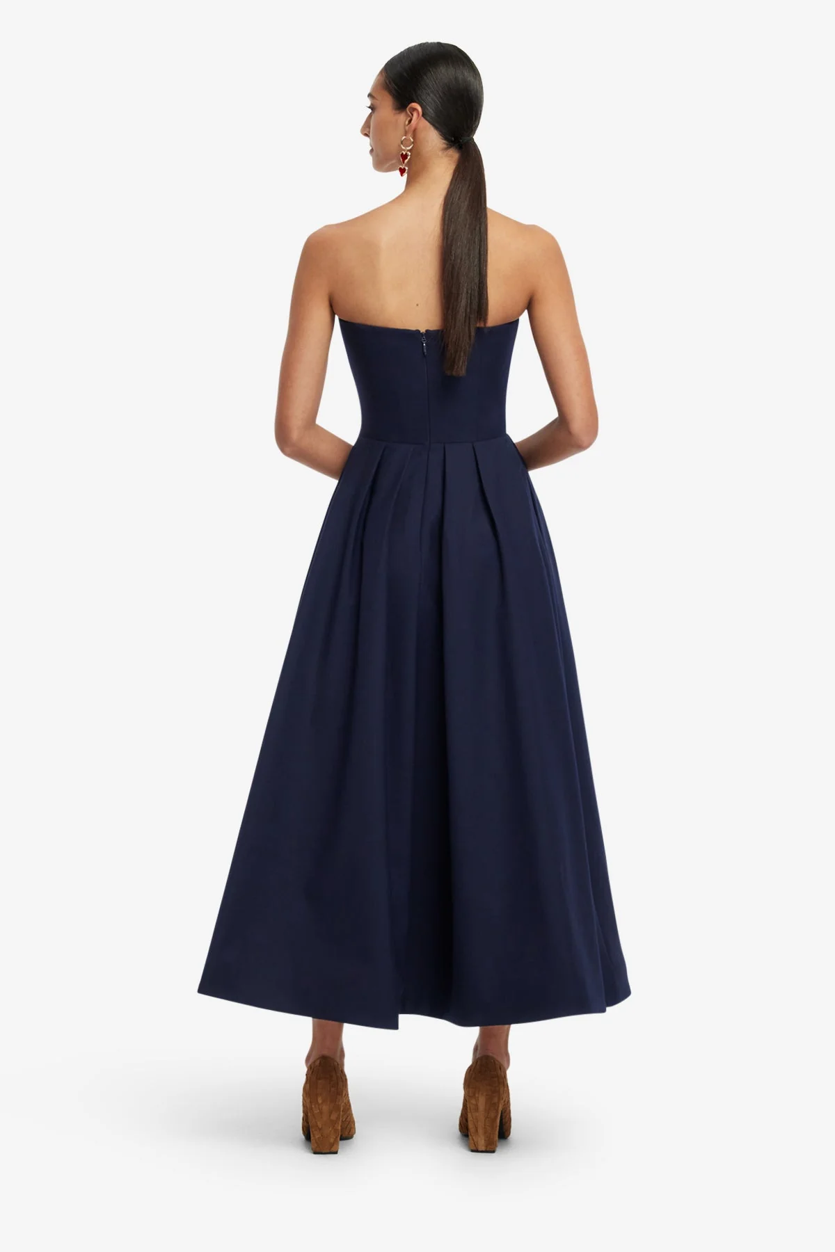 Lynn Bustier Midi Dress - Indigo