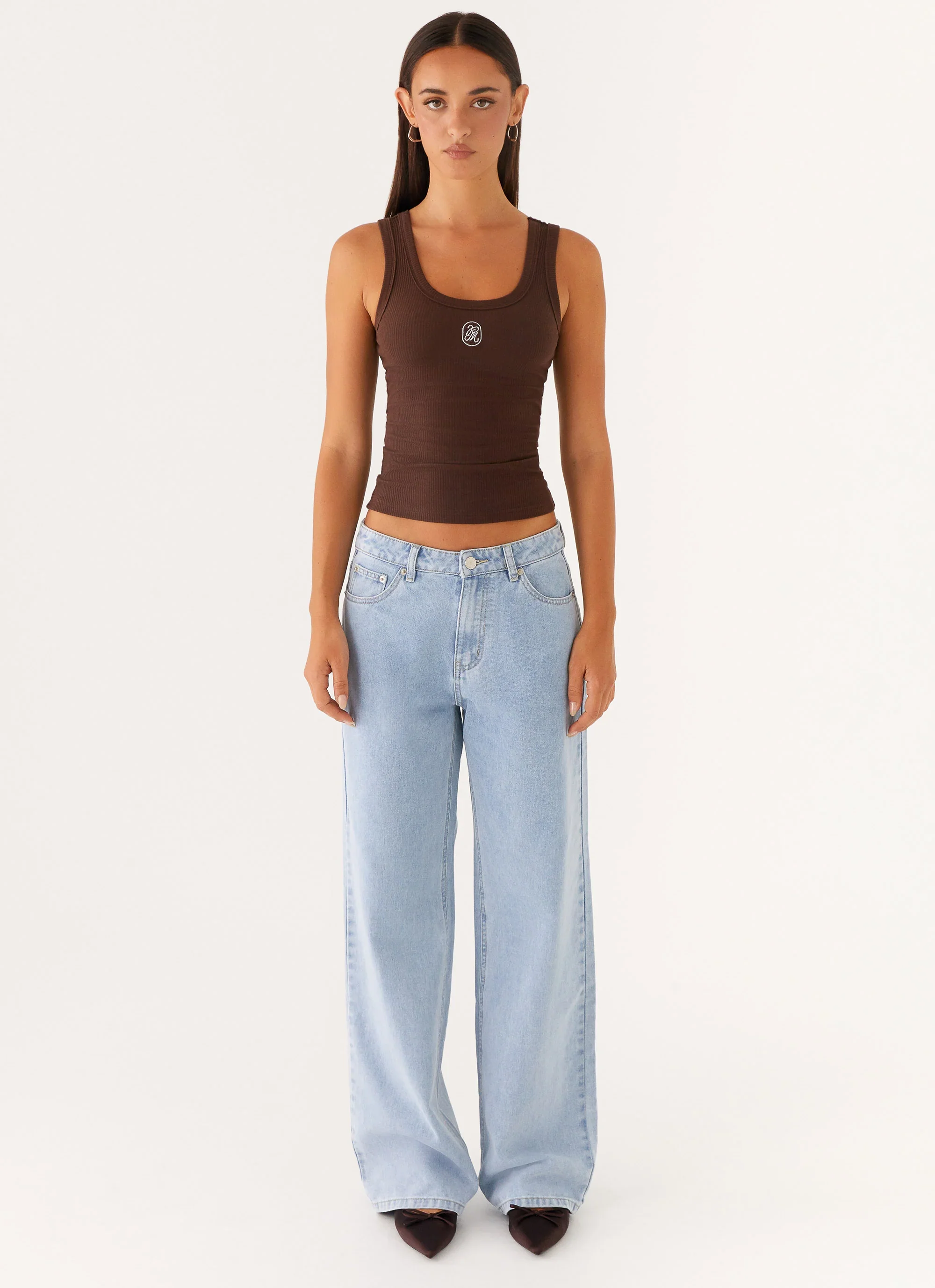 Keanna Low Rise Denim Jeans - Sky