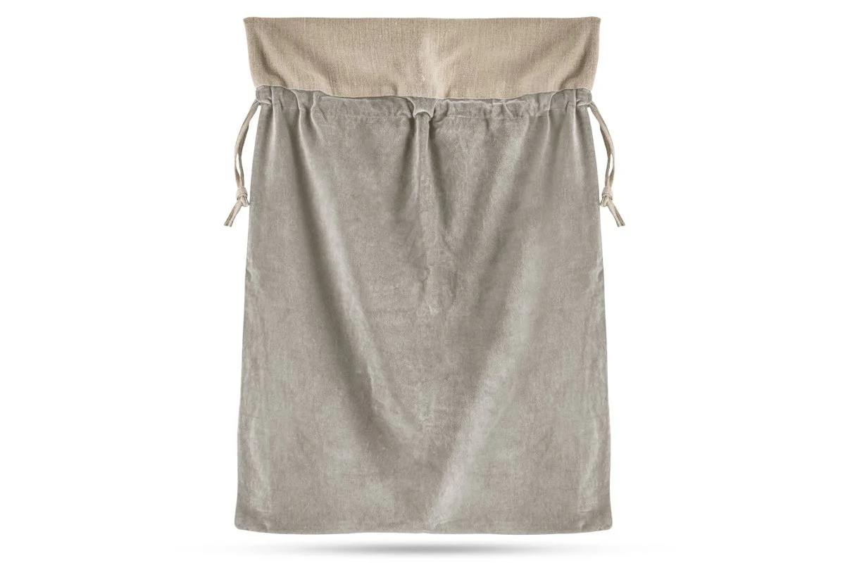 Karru Cotton Velvet Sack - Light Grey