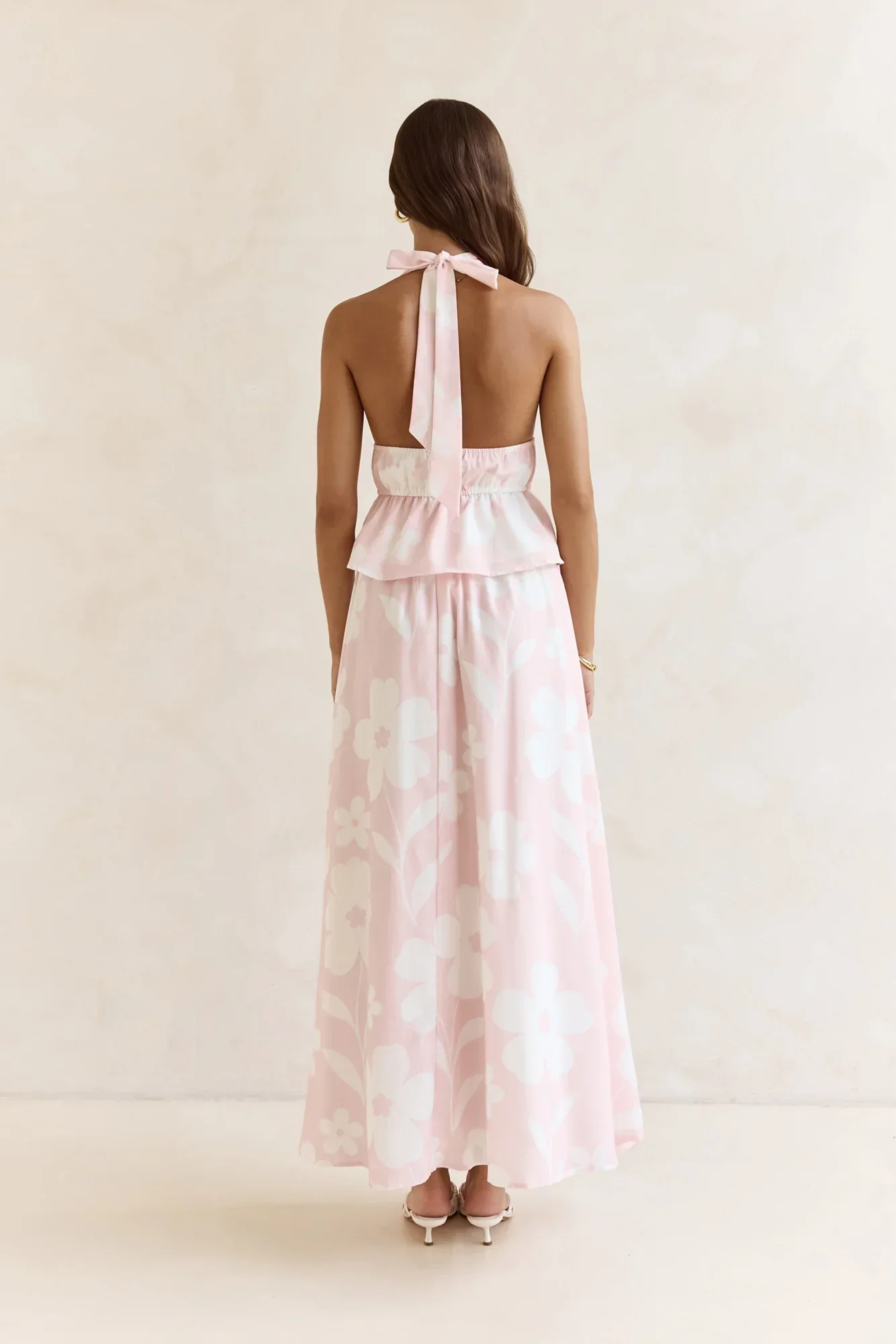 Shining Lights Halter Top Pink