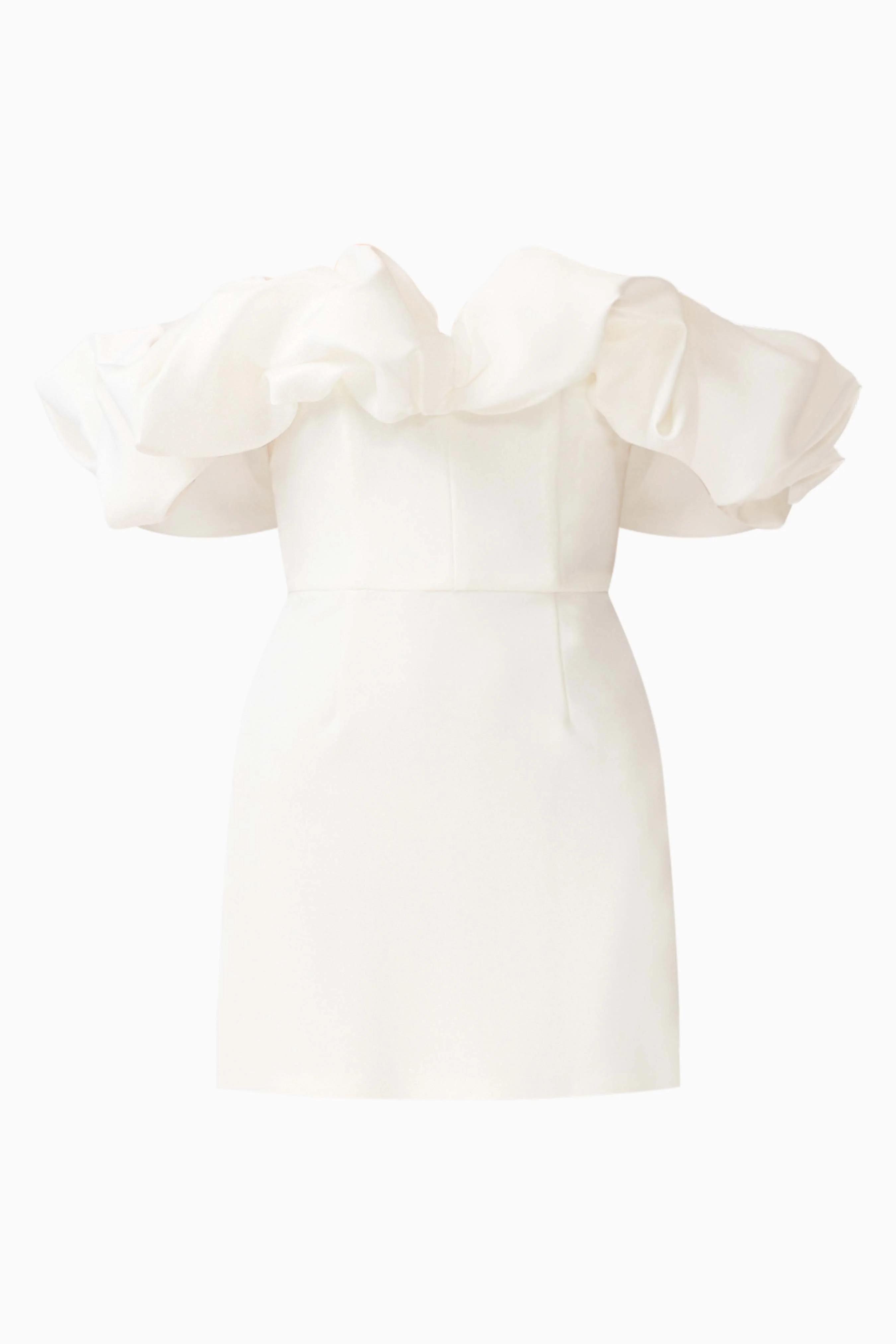 Solae Tulip Mini Dress in White