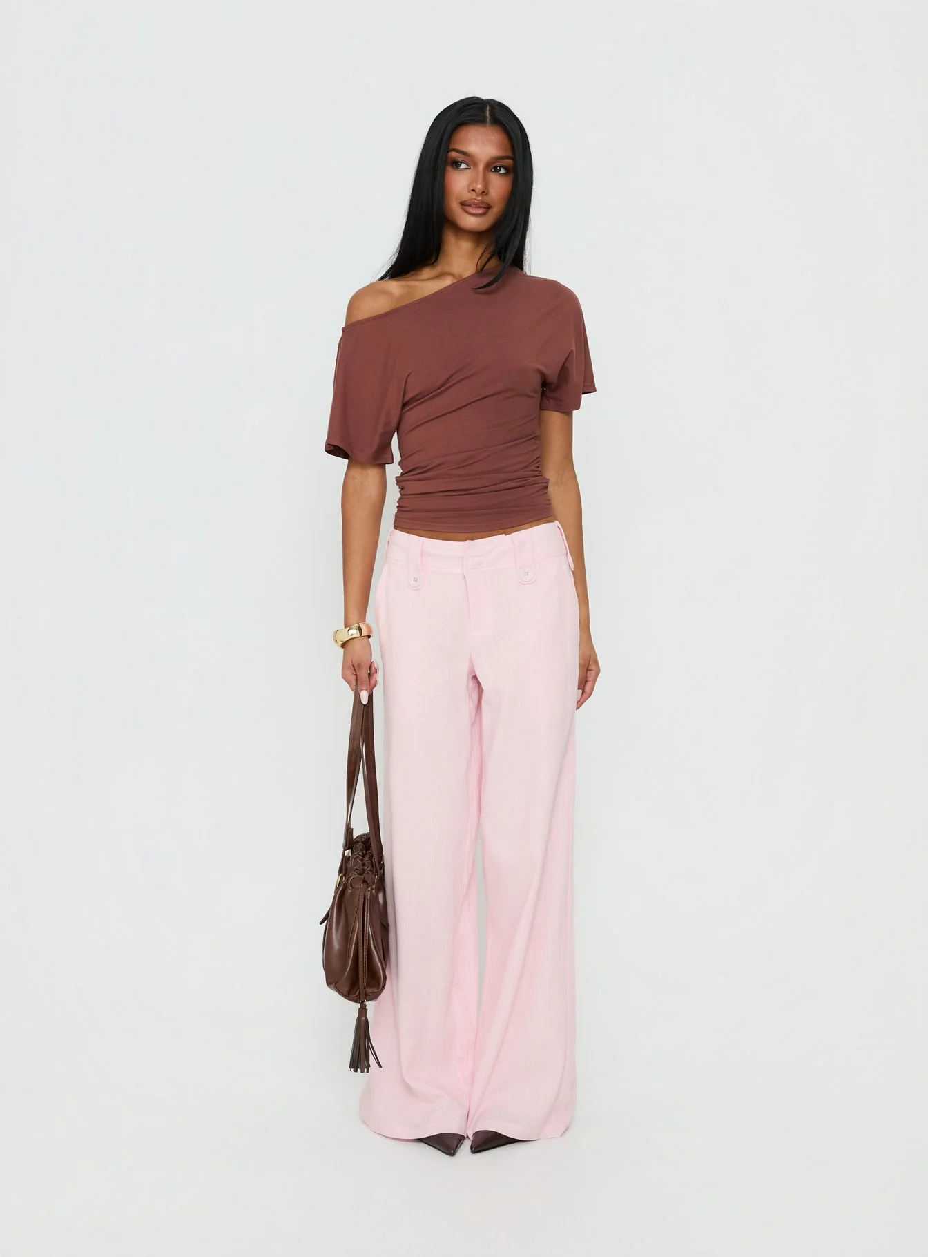 Pedra Wide Leg Pant Pink