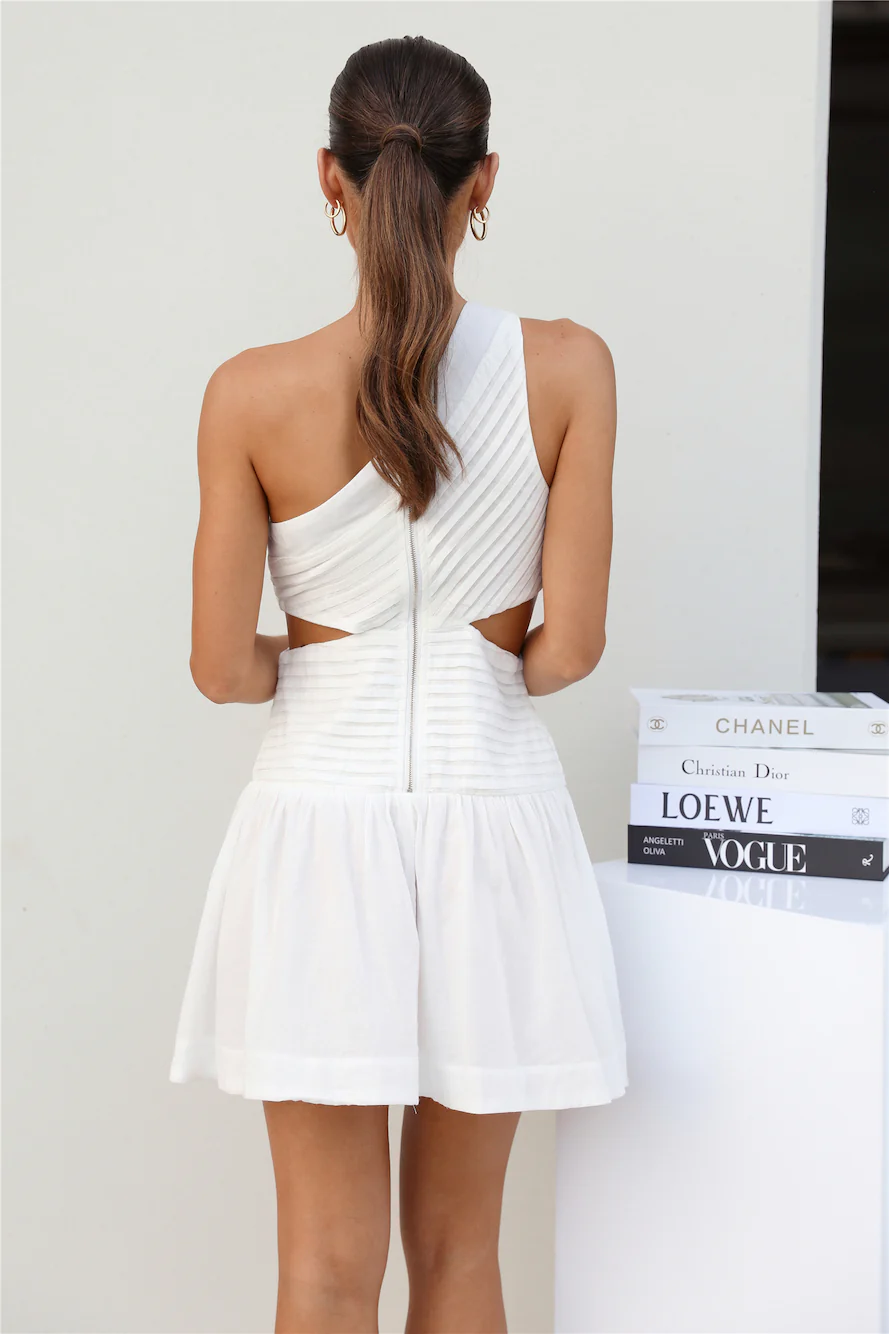 Scattered Thoughts Dress White - luluinthesky