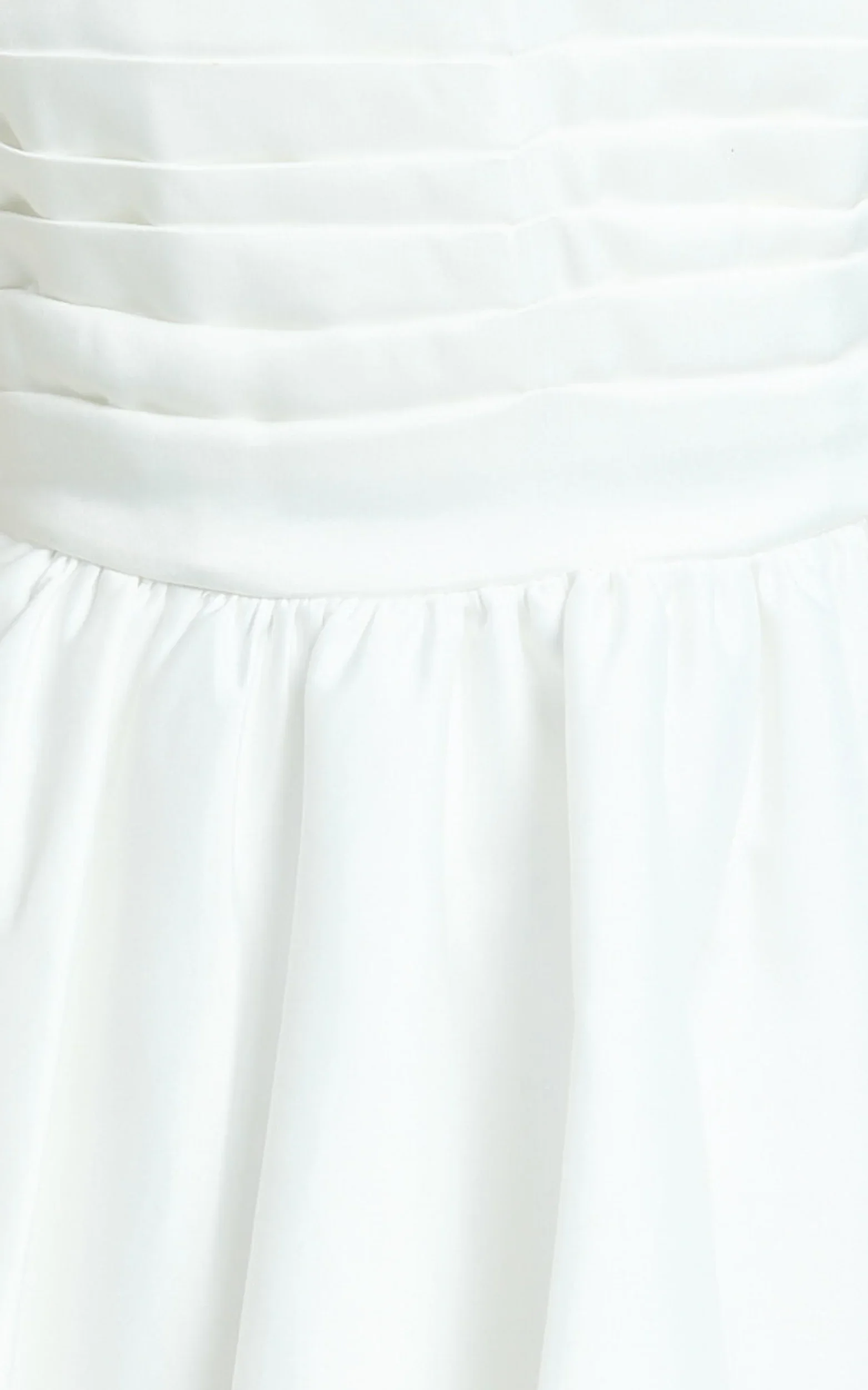 Bianca Mini Dress - Strapless Fit And Flare Dress in Ivory