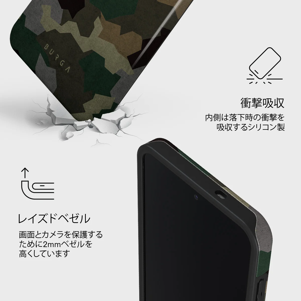 Tropical Green Camo - Samsung Galaxy S25 FE ケース