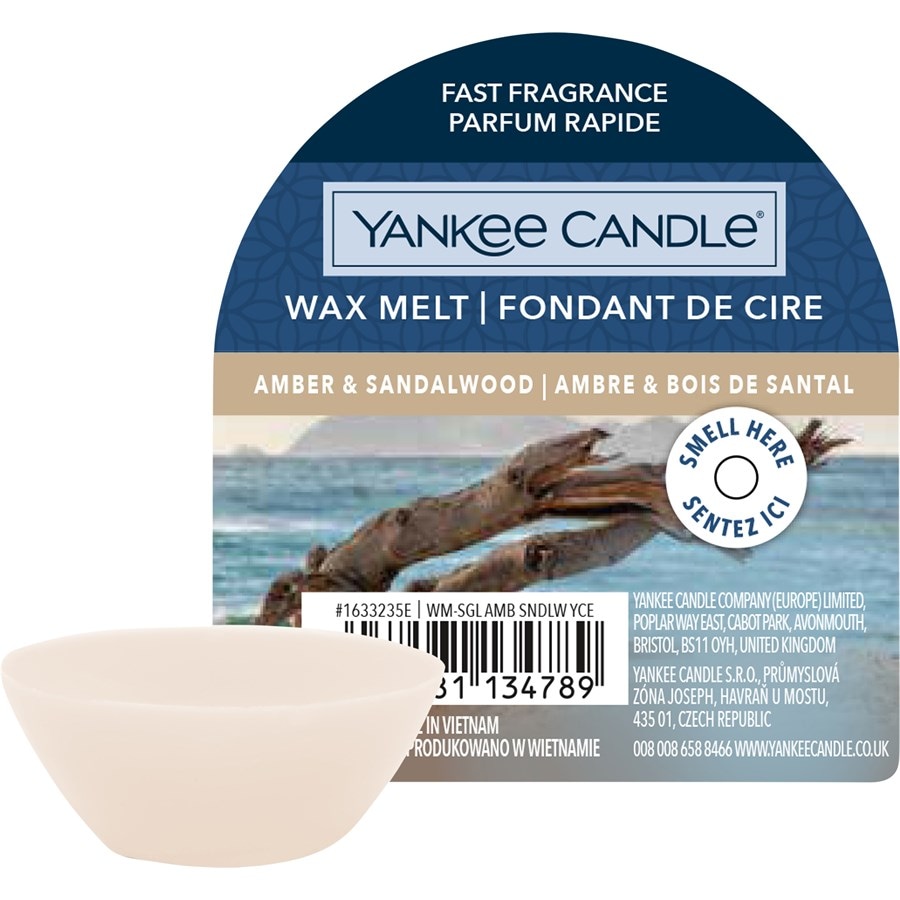 Yankee Candle Wosk zapachowy Amber & Sandalwood Brązowy