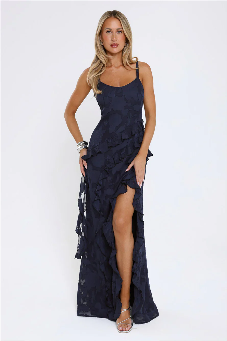 Urban Elegance Maxi Dress Navy