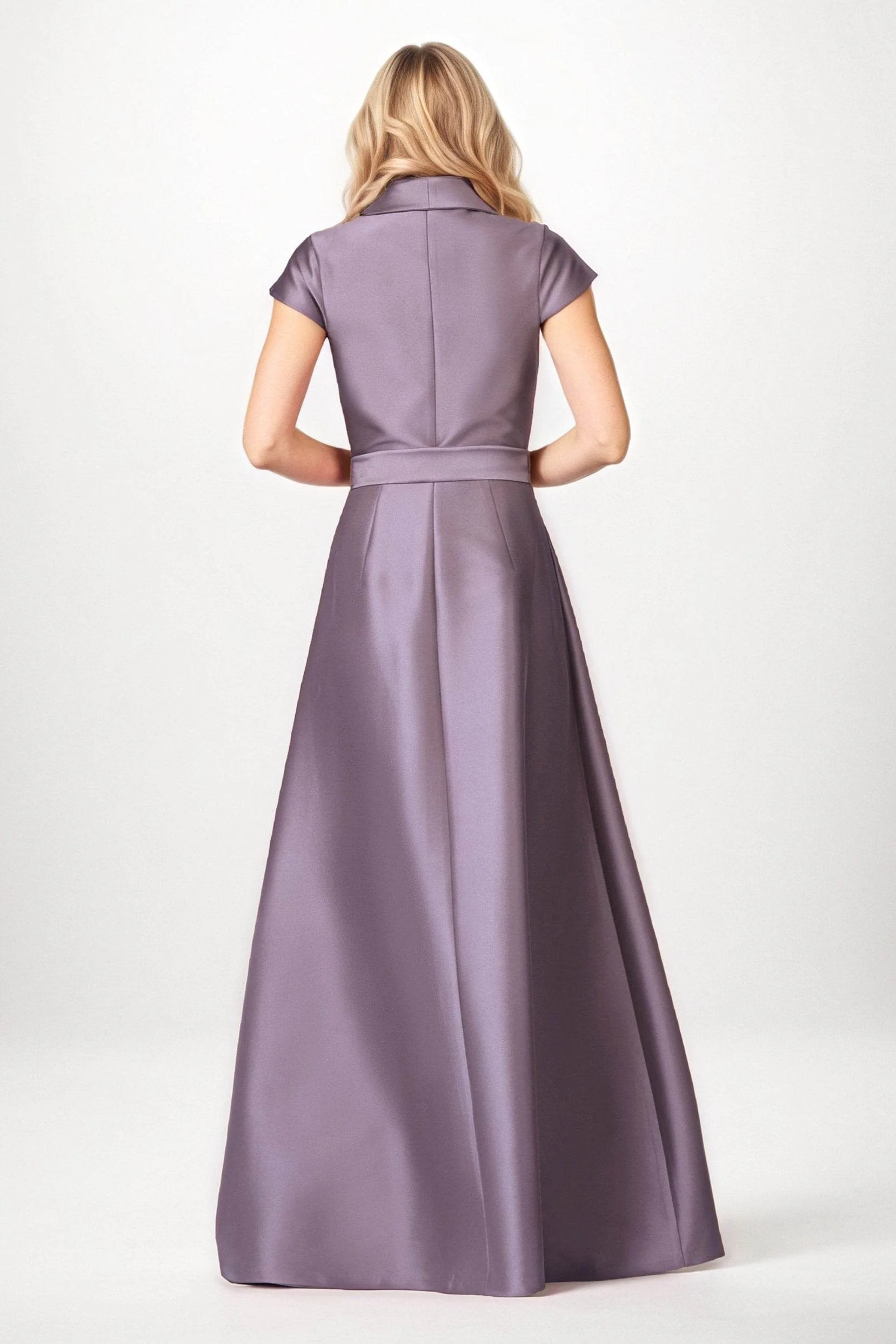 A-Line Maxi Satin Mother of the Bride Dresses CM0401