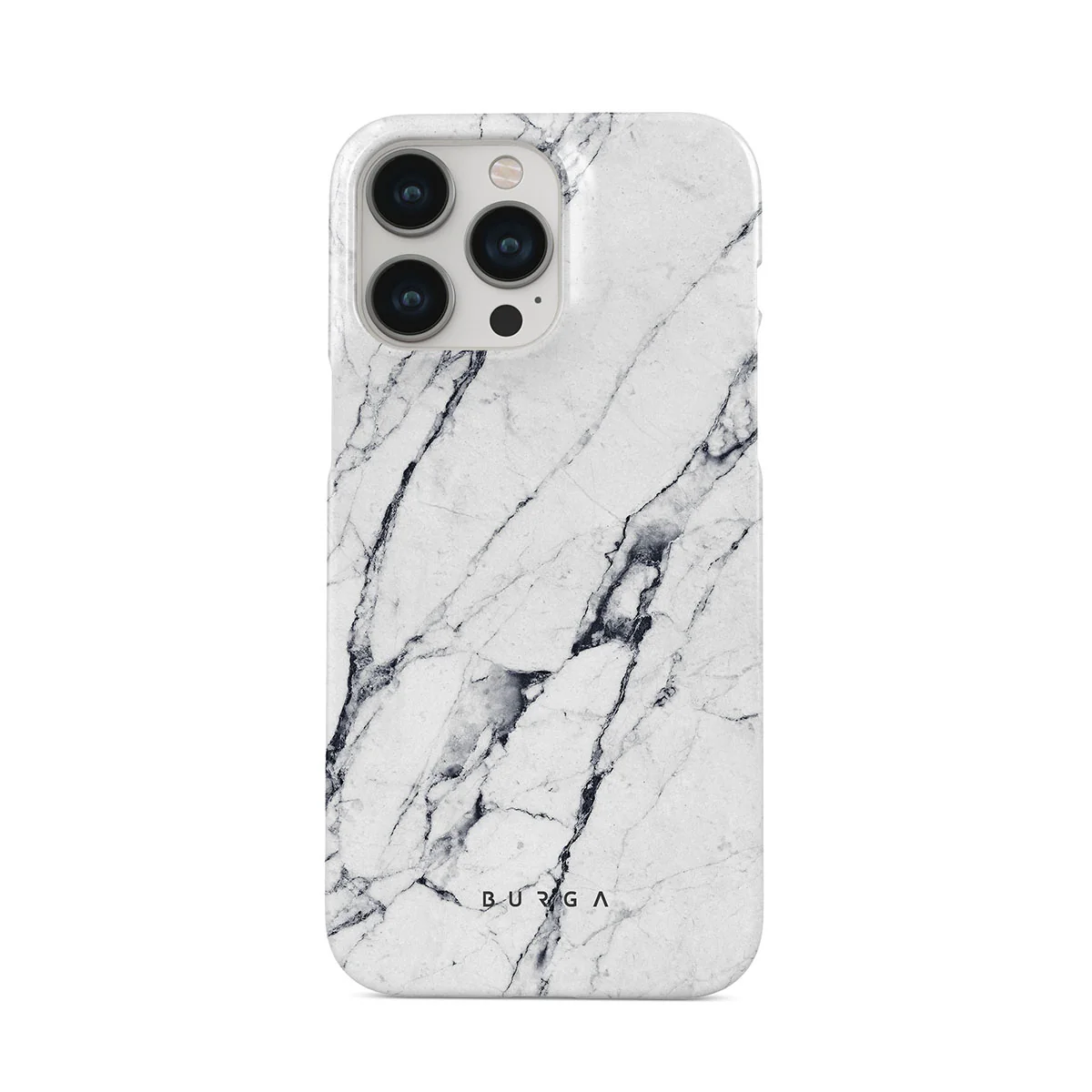 Satin White - Marble iPhone 13 Pro Max ケース