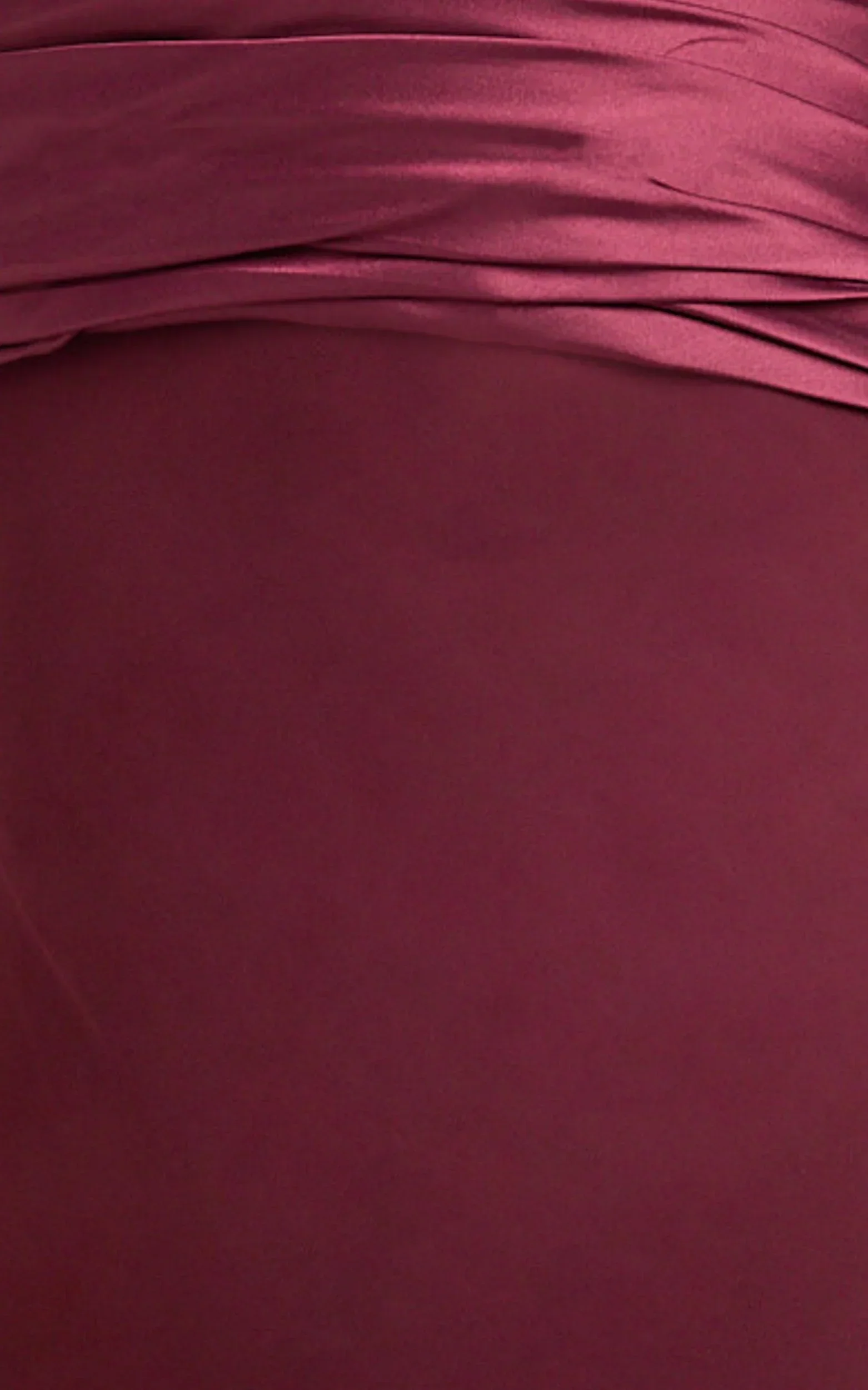Sonya Maxi Dress - Cowl Neck Asymmetric Fit And Flare Dress in Wine