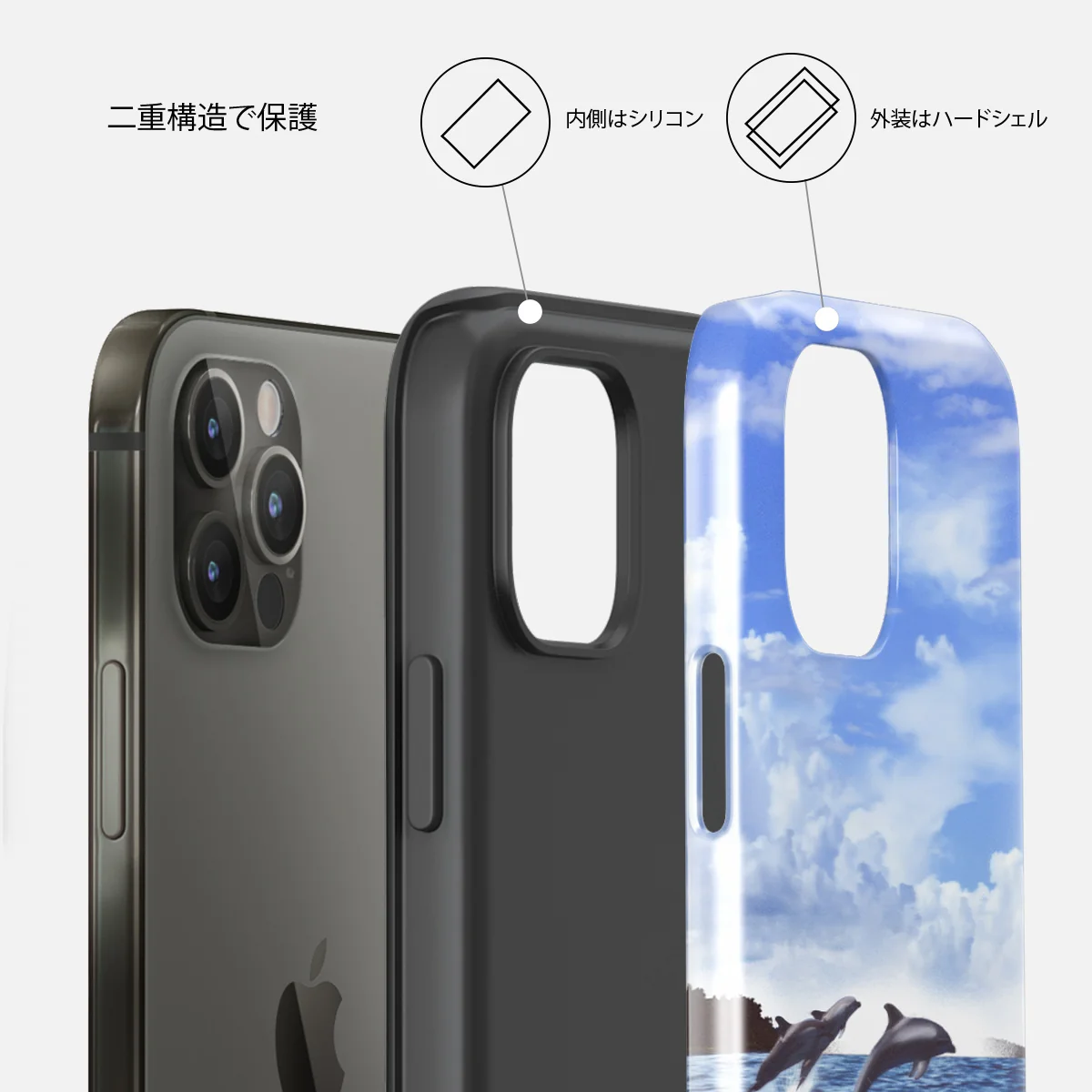 Retro Splash - iPhone 12 Pro ケース