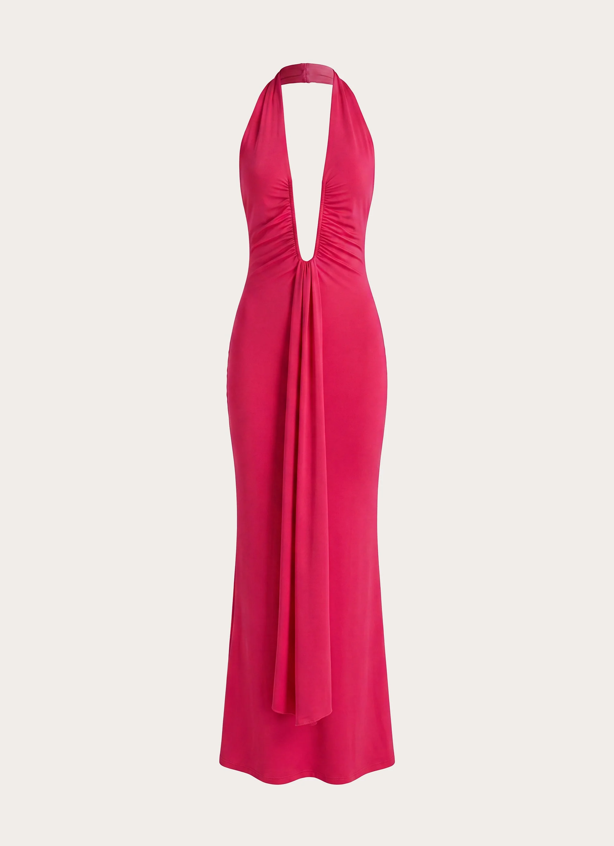 Emiliana Maxi Dress - Red Magenta