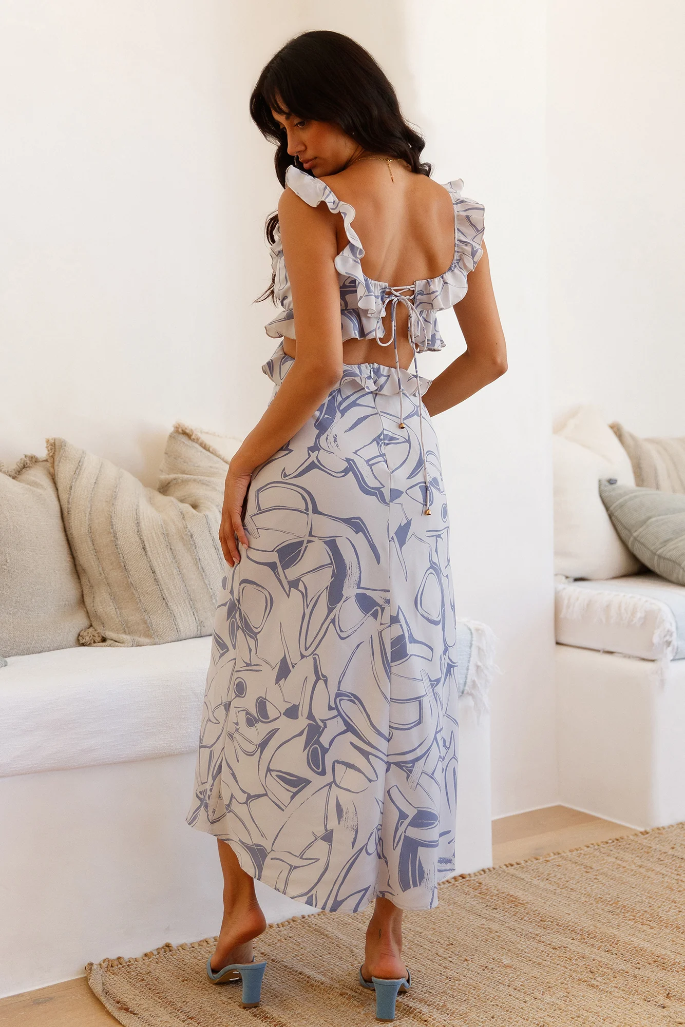 In Wonderland Maxi Dress Blue