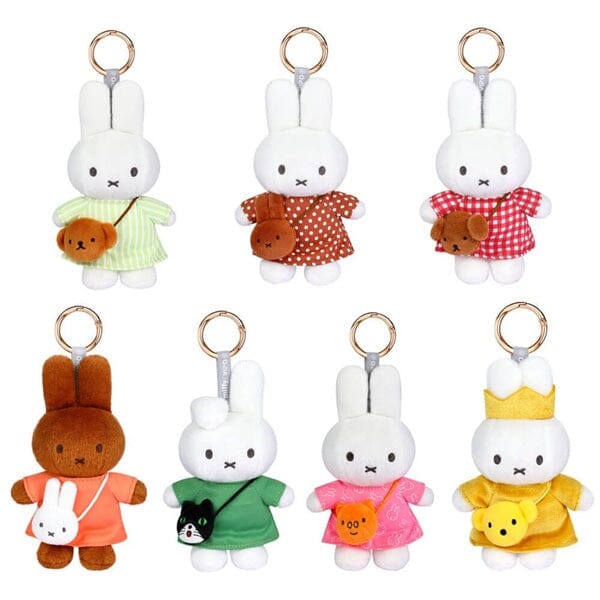Miffy Travel Series Crossbody Bag Charm Blind Box (1pc) – Mystery Plush Keychain Toy