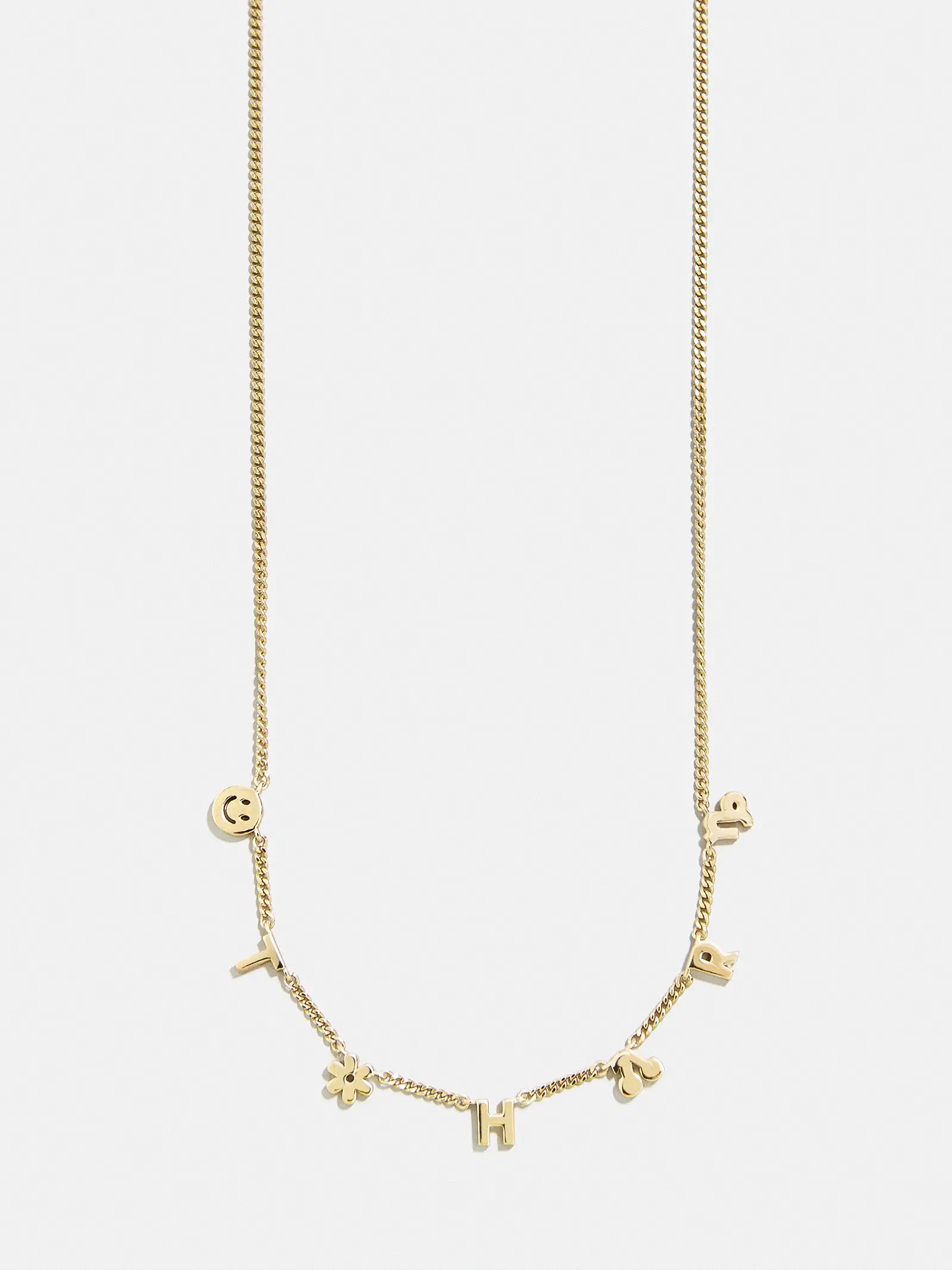 Mini 14K Gold Custom Icon Necklace - 14K Gold