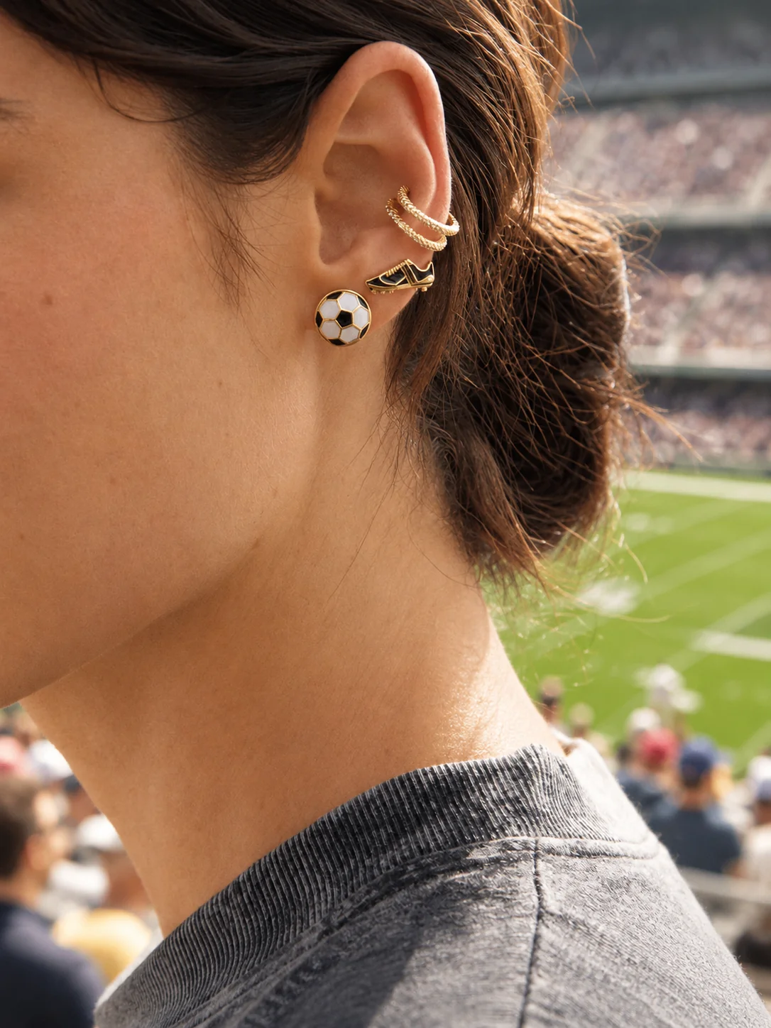 Just For Kicks Earring Set - Soccer