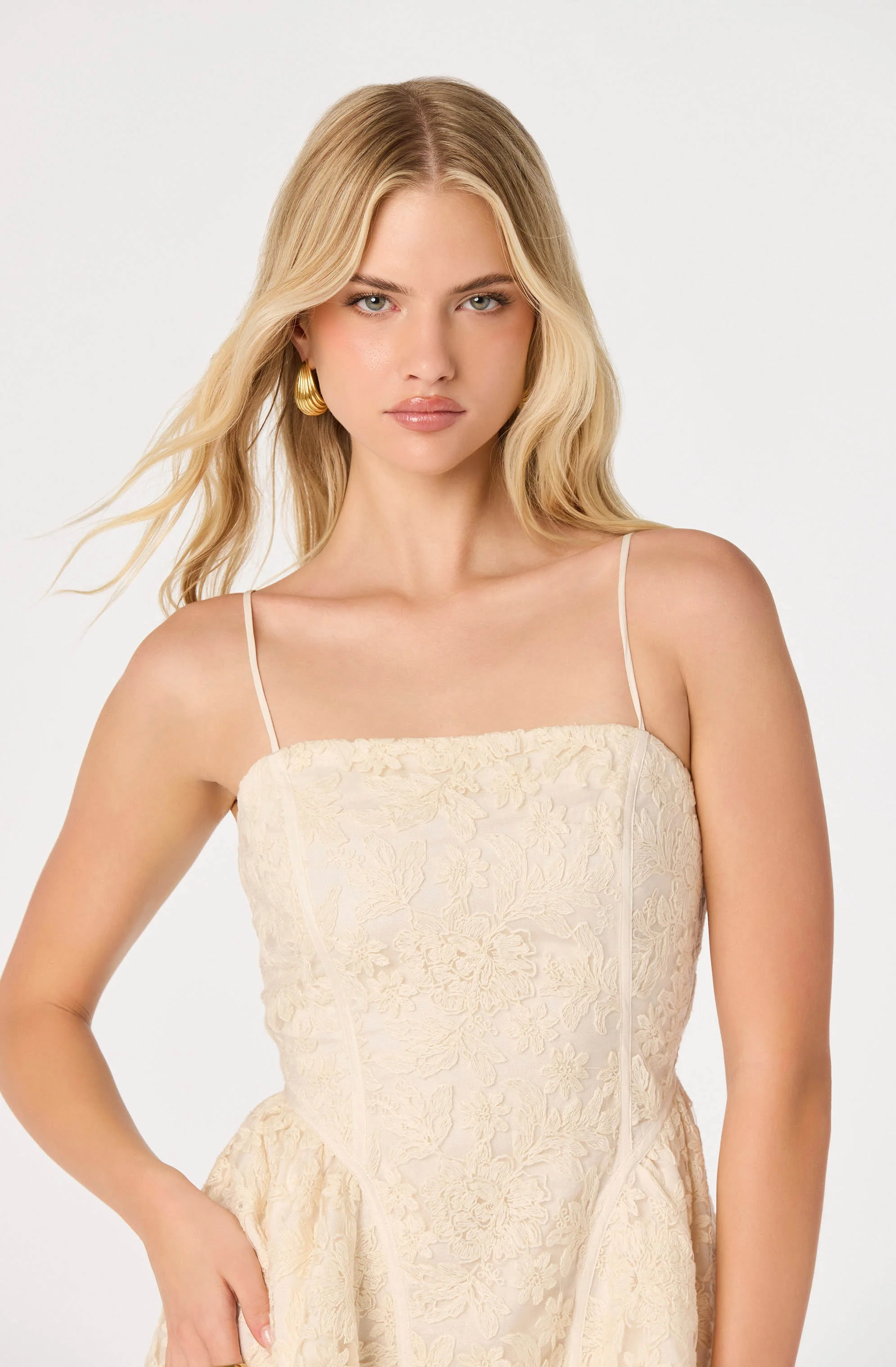 Natalya Floral Embroidered Mini Dress