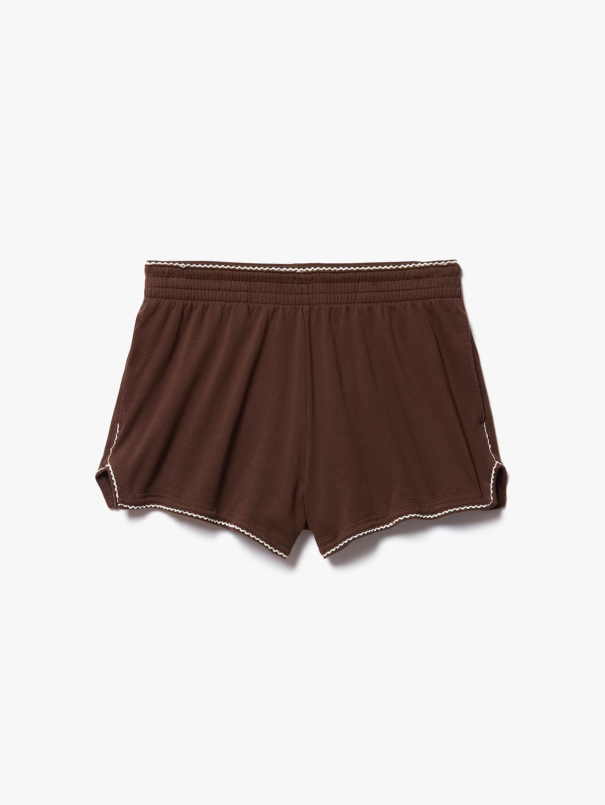 Airy Cotton Terry Mid Rise Picot Shortie