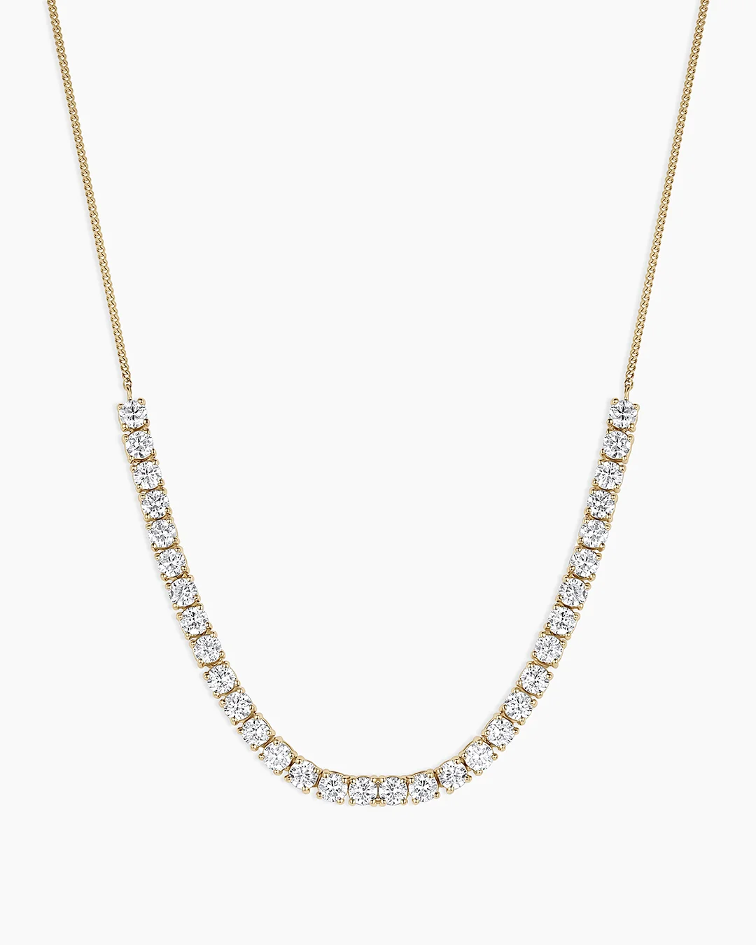 14K Lab Grown Diamond Tennis Row Necklace