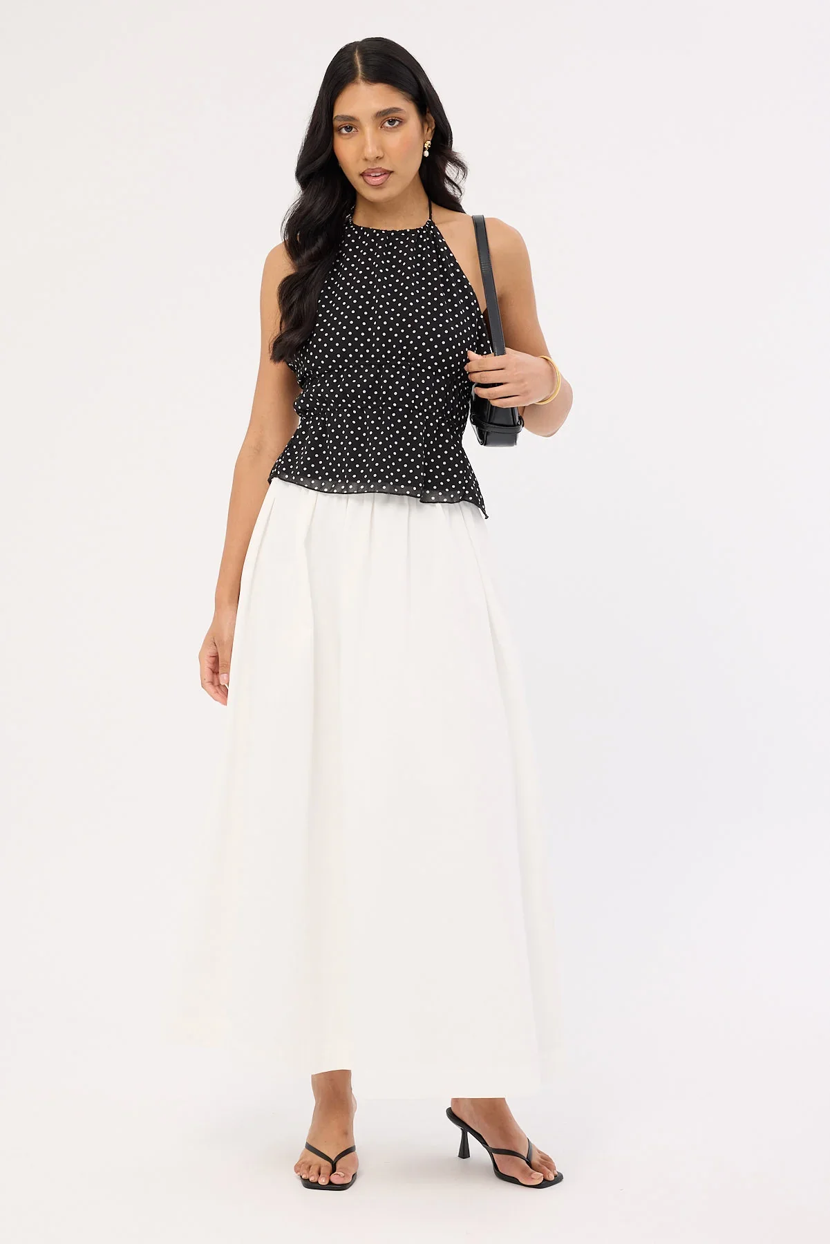 Perfect Stranger Isley Maxi Skirt White