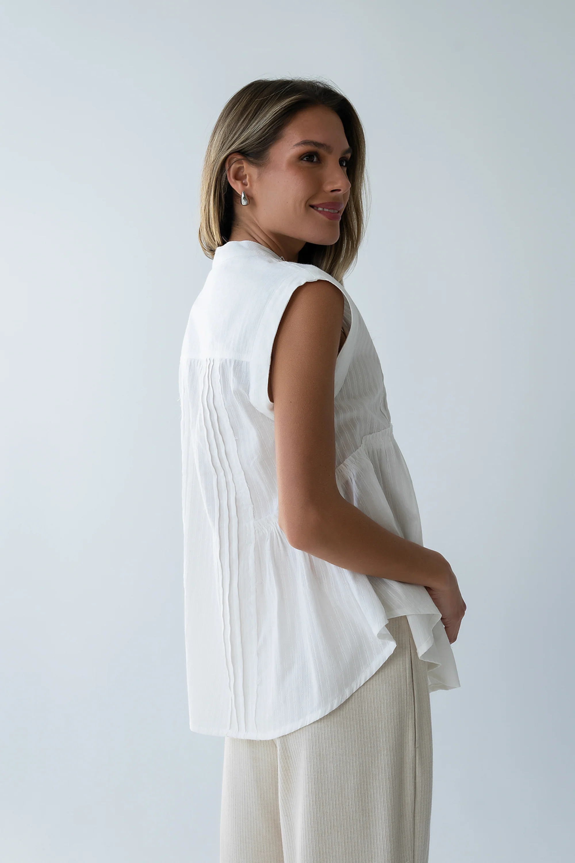 Halle Pleated Top - FINAL SALE
