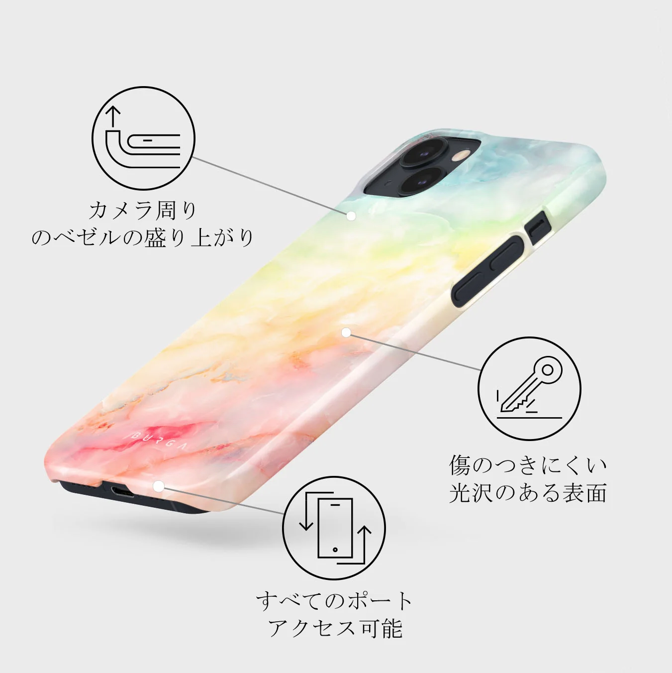 New Flame - Rainbow iPhone 13 ケース