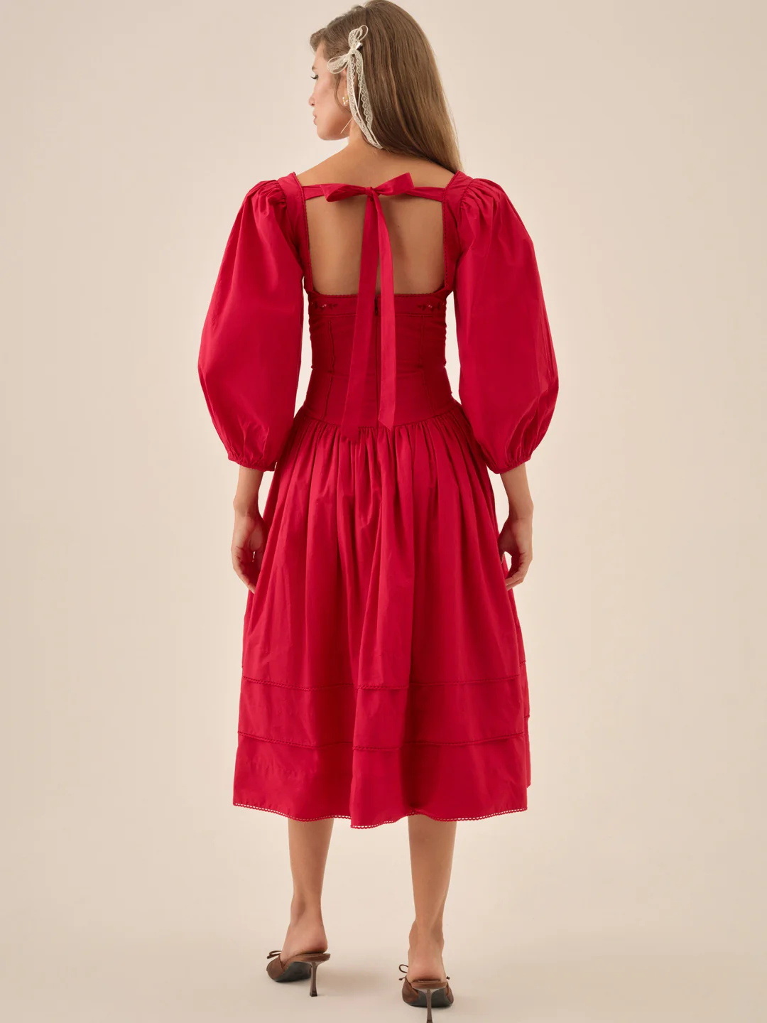 Betsy Bow Midi Dress