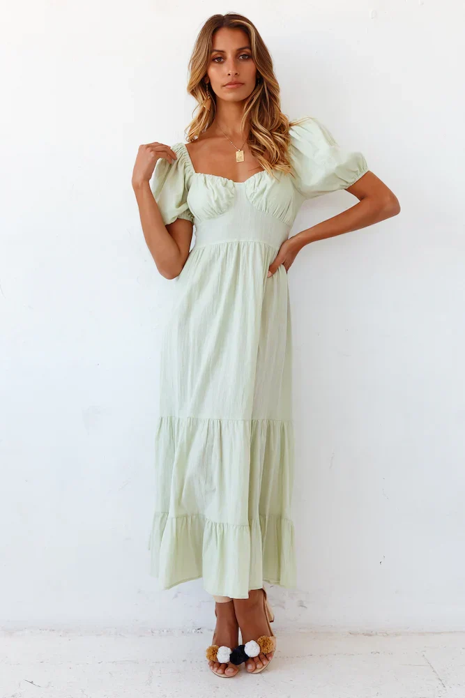 Summer Road-trip Maxi Dress Sage