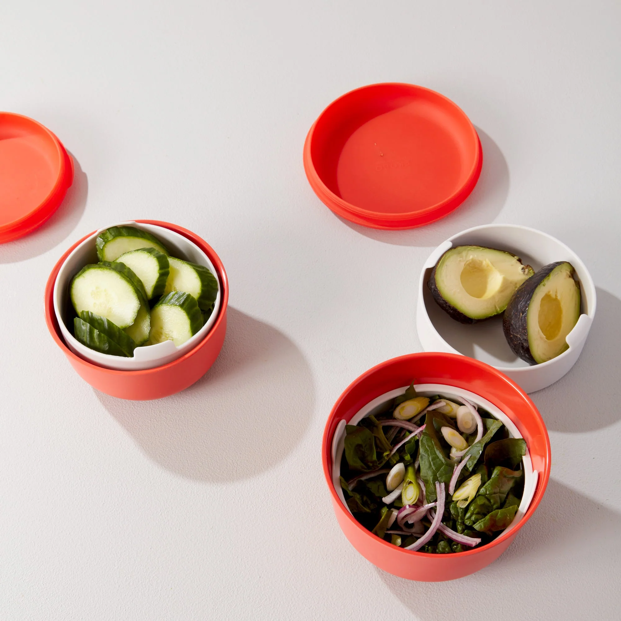 Vogeelle Lunch Set with heat-safe inserts - Persimmon
