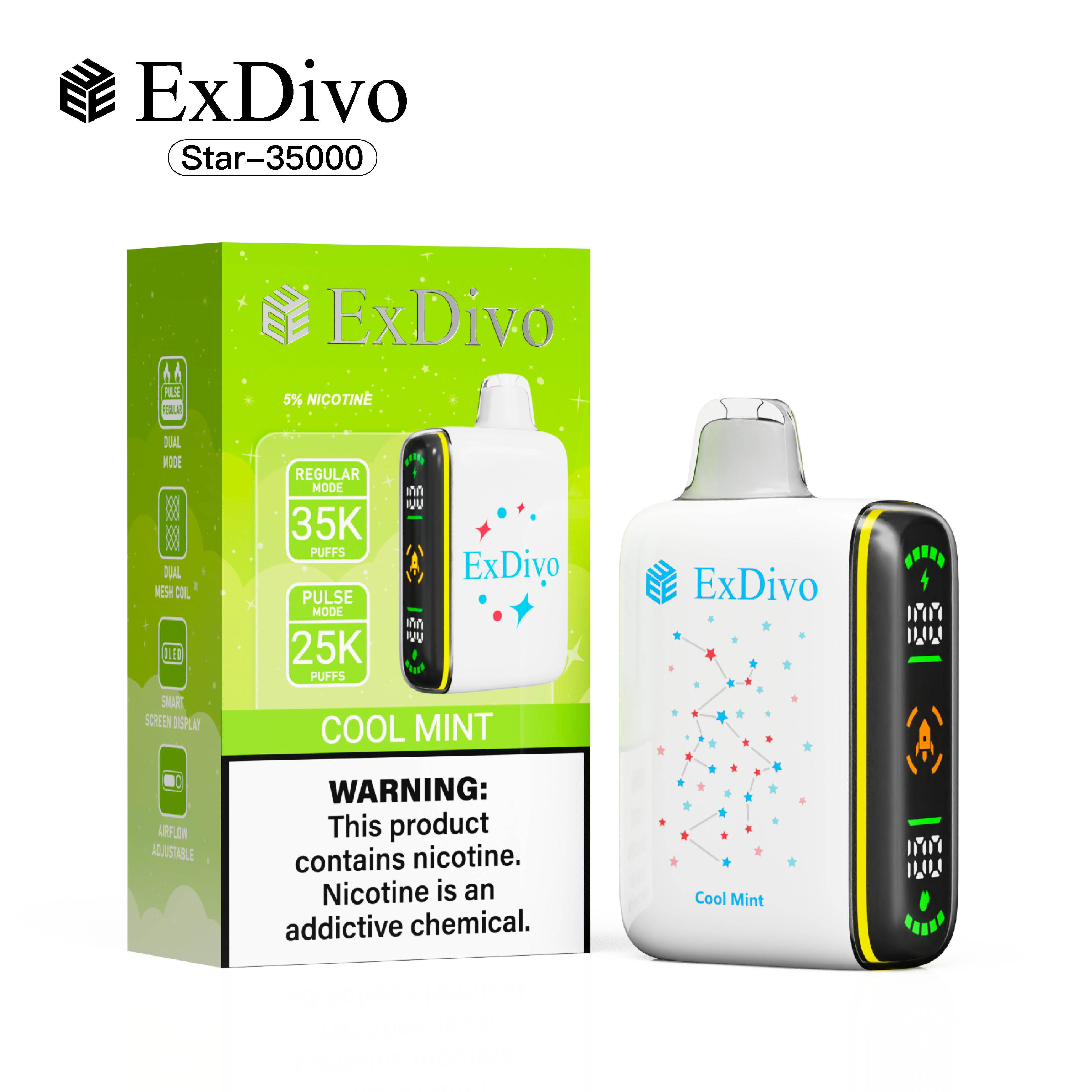 Cool Mint - ExDivo INTERSTELLAR 35K Disposable Vape