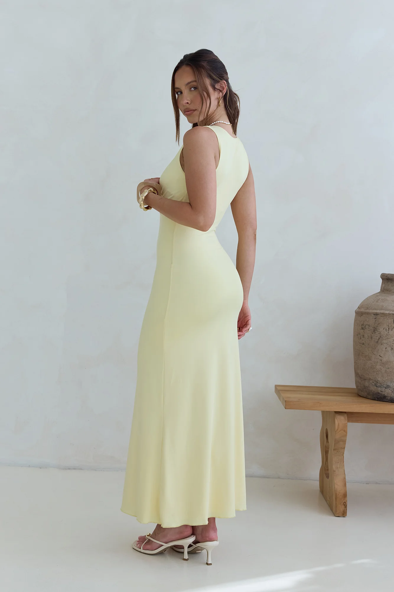 Coastal Caprice Maxi Dress Yellow - luluinthesky