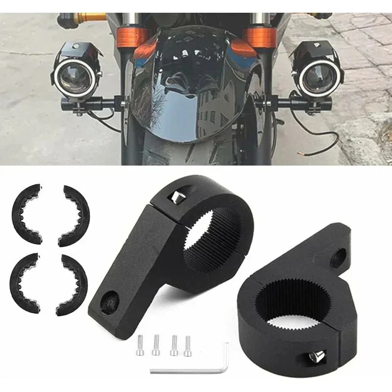 Universal 25Mm-30Mm Work Light Mounting Bracket Fog Light Bull Bar Bumper Mount Holder For Off-ROad Vehicle Car Truck - lemrro