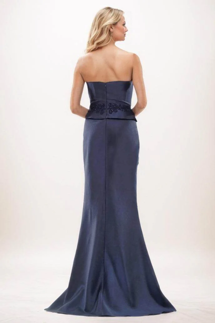 Mermaid Maxi Satin Mother Of The Bride Dress CM0288