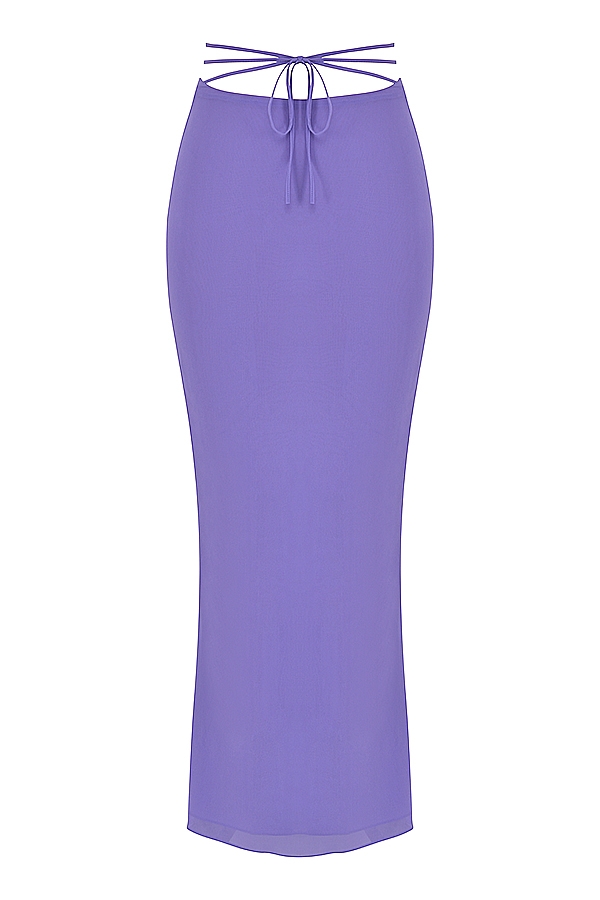 Violet Cutout Maxi Skirt