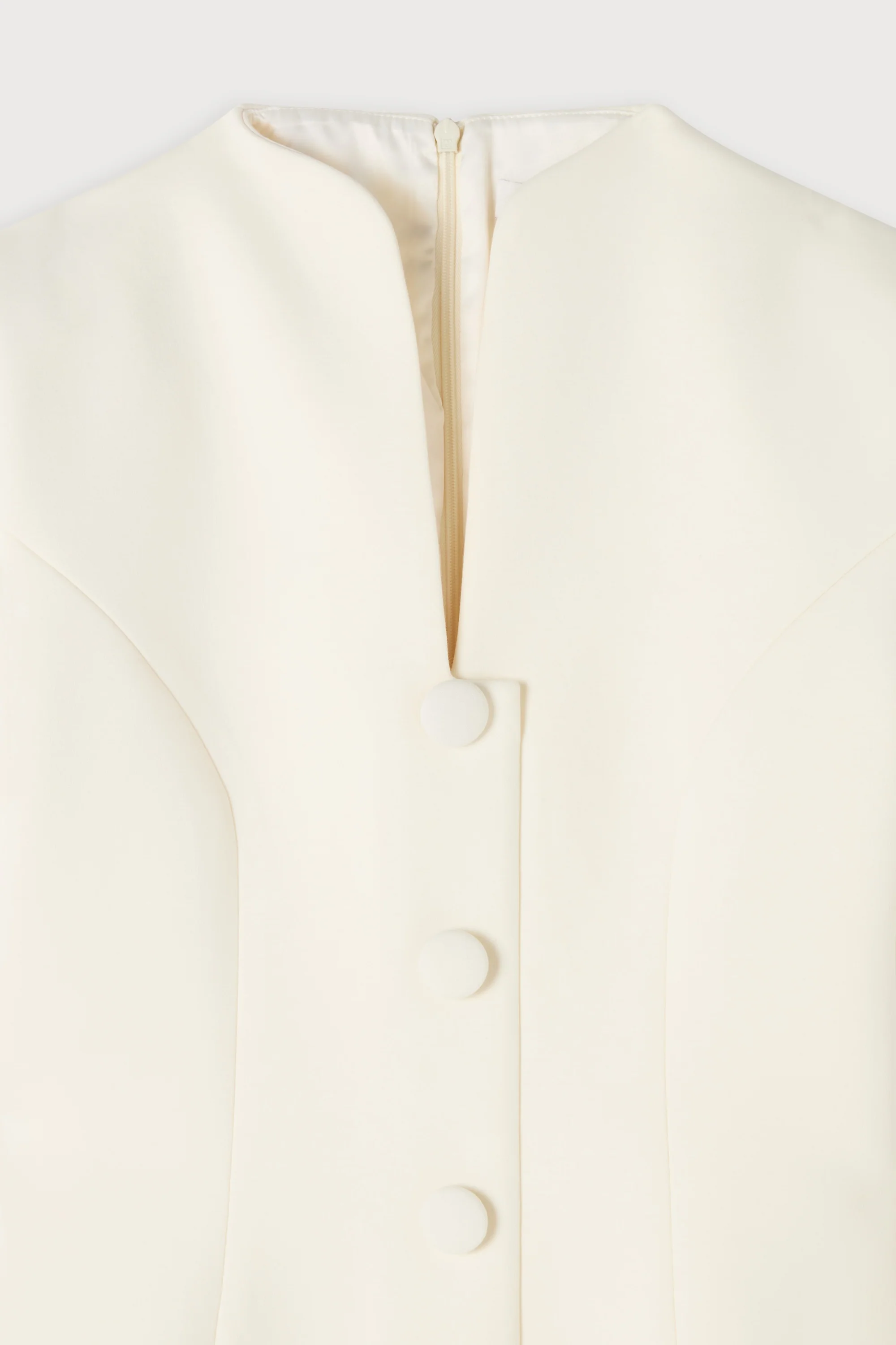 Cotton Mix Button Mini Dress