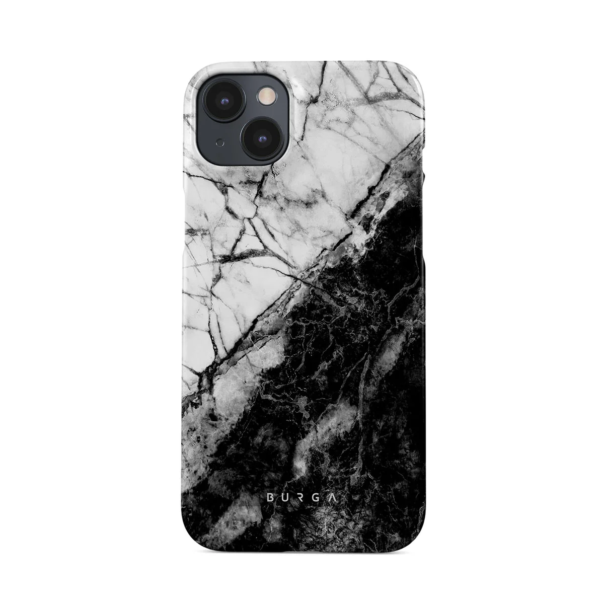 Fatal Contradiction - Black & White Marble iPhone 14 Plus ケース