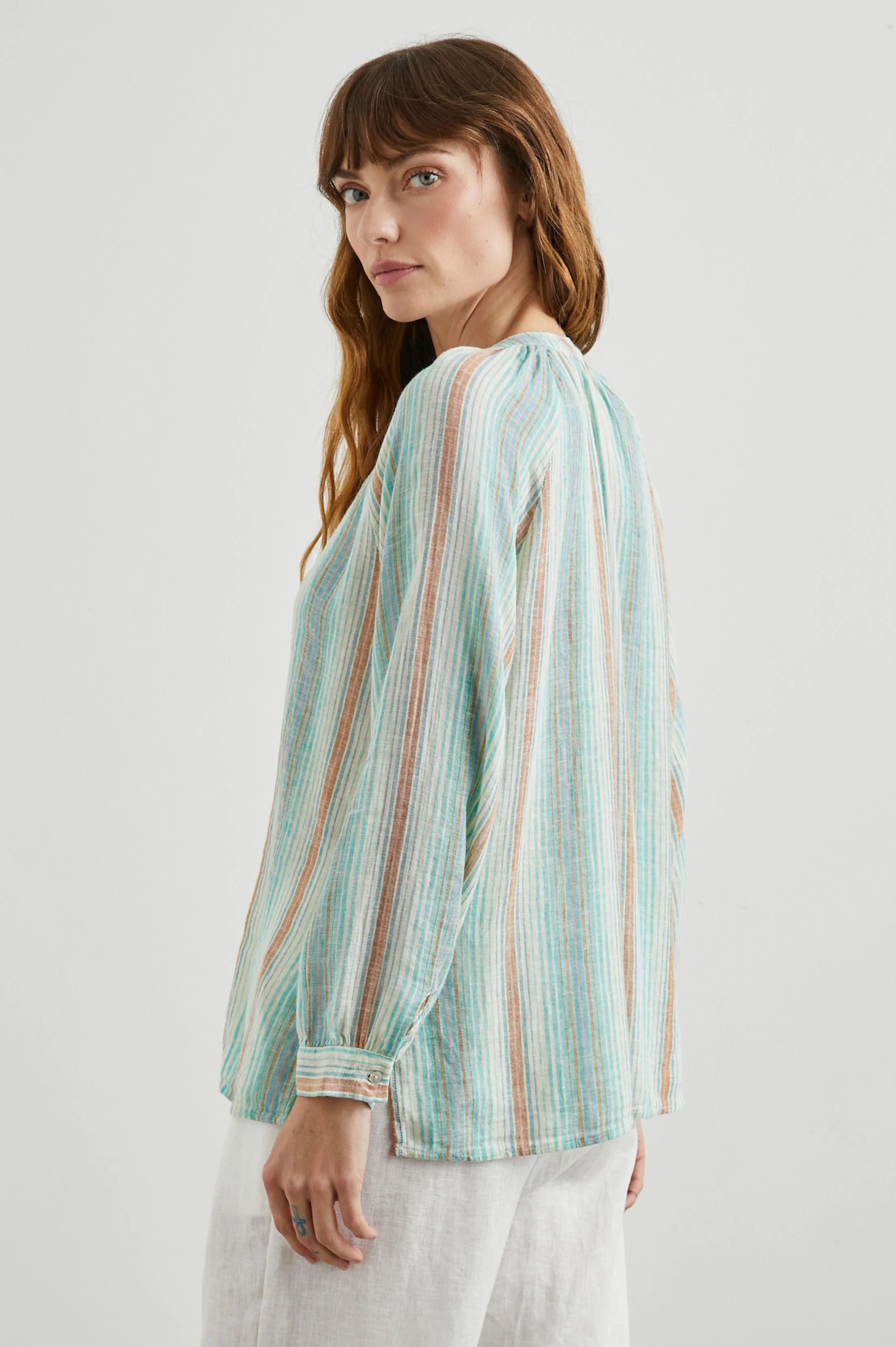 Brielle Top - Seaview Stripe