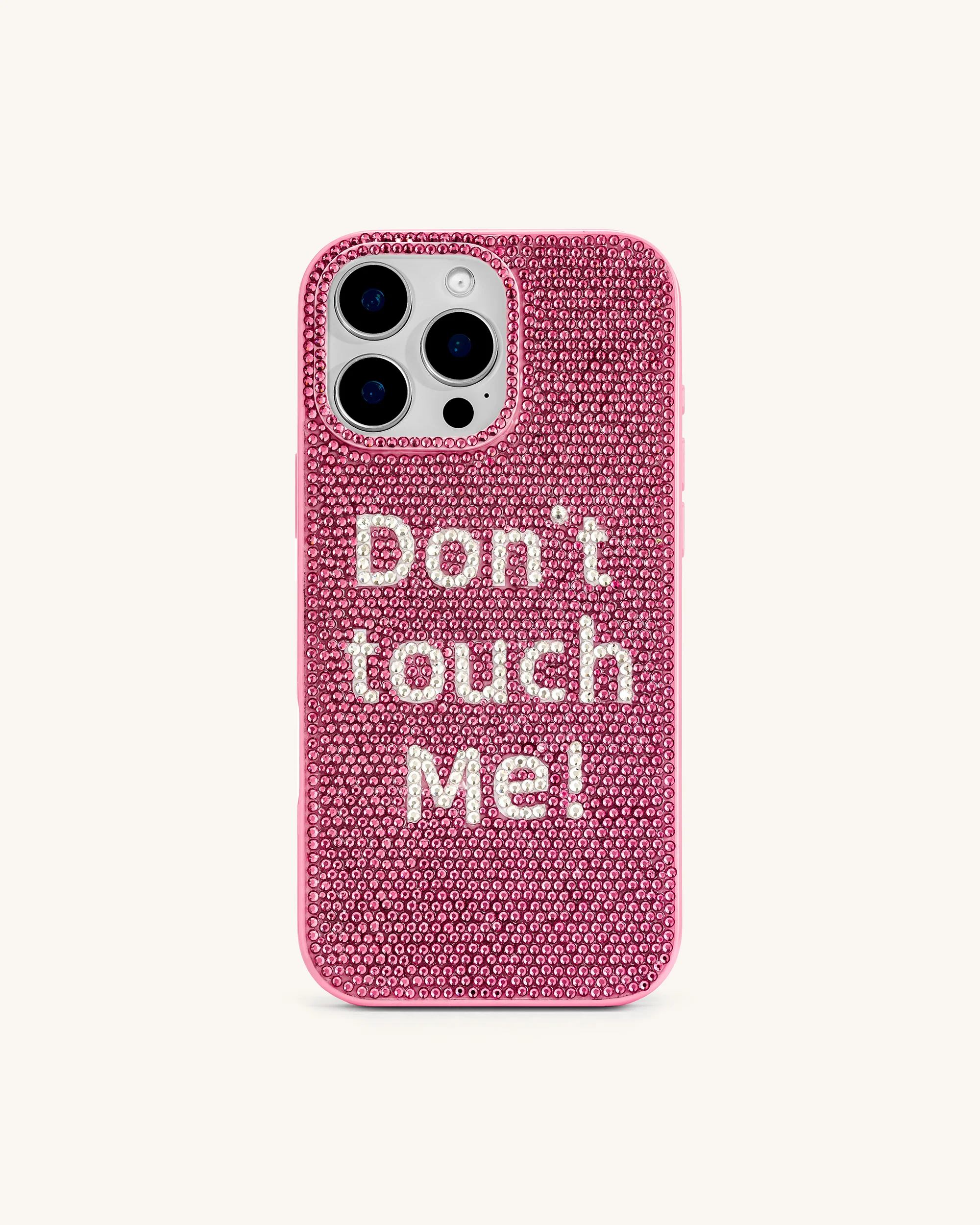 Don't Touch Me! Phone Case - Multicolor Pink